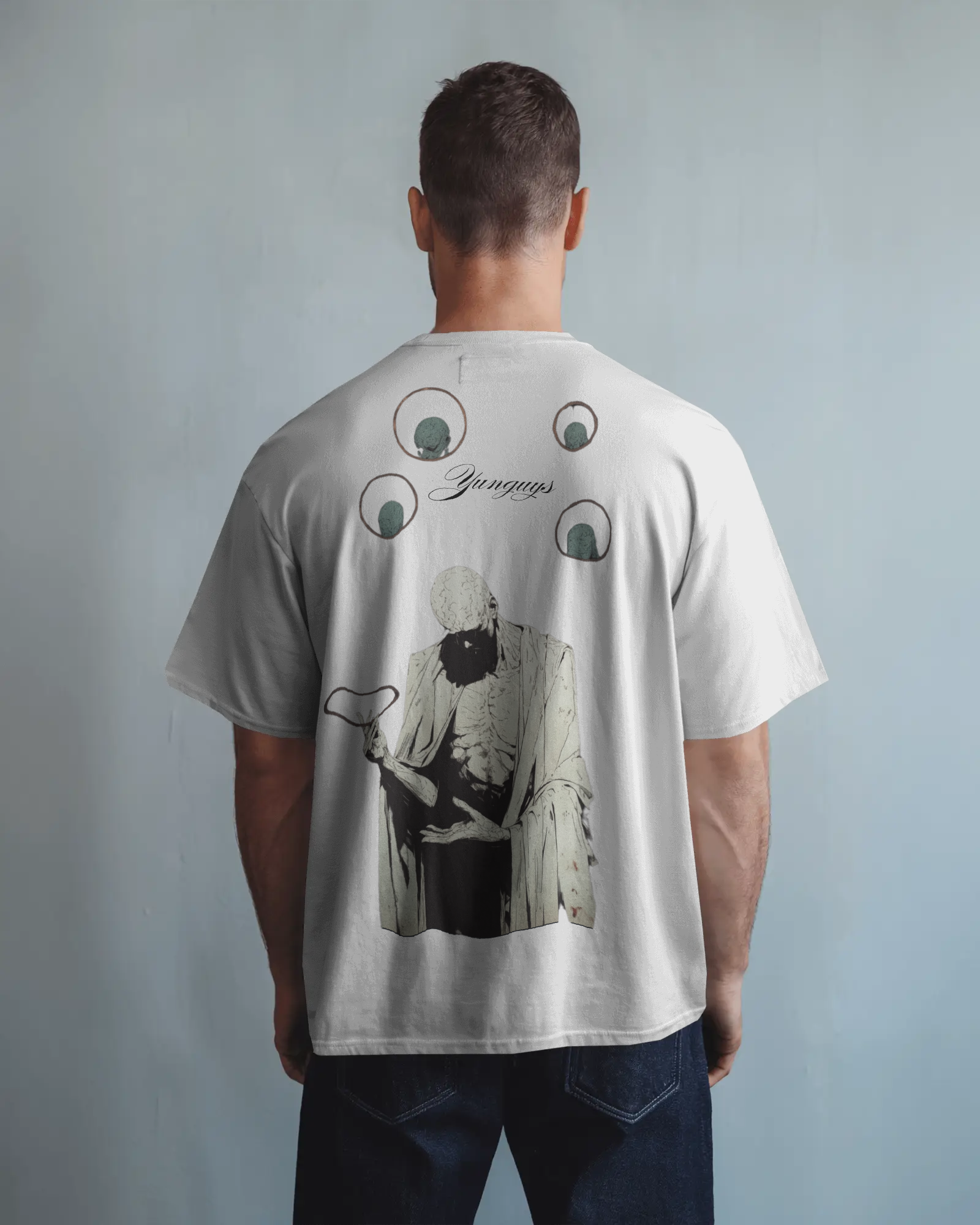 100% premium cotton graphics oversize tee