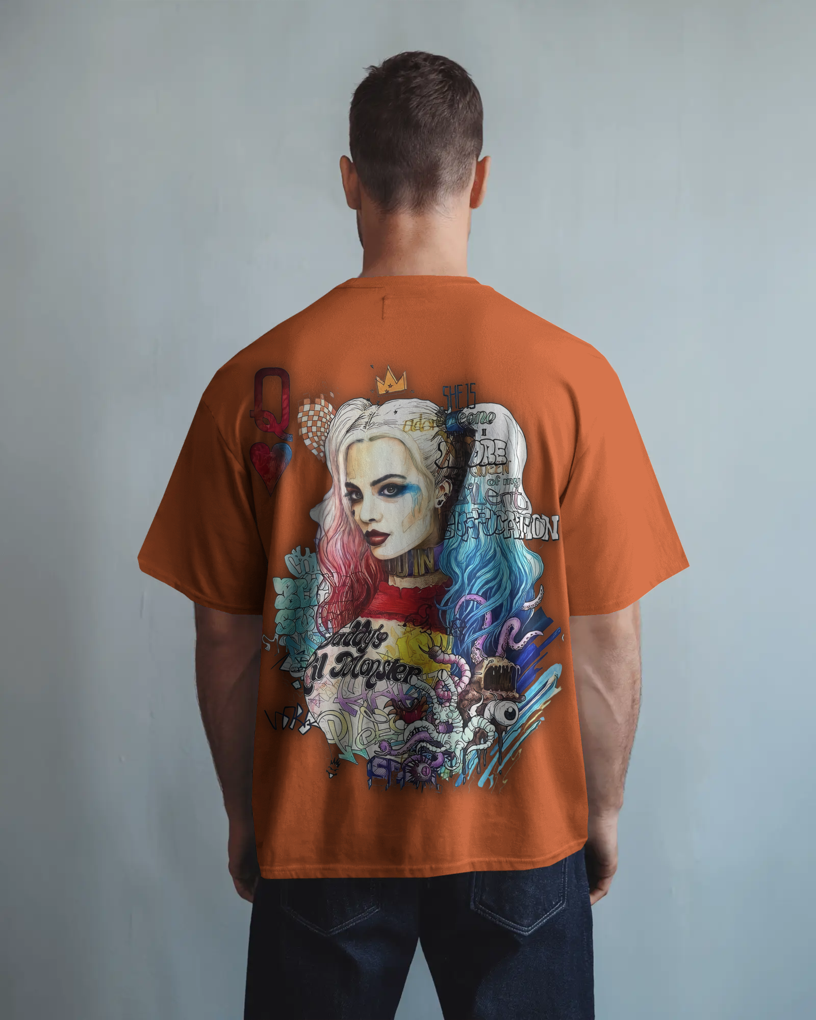 100% premium graphics oversize tee