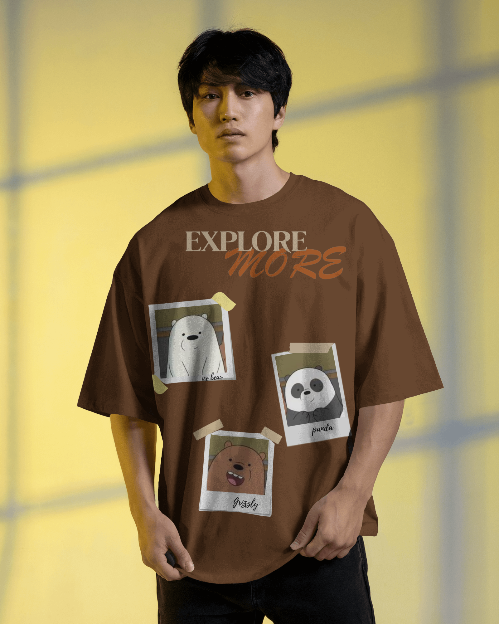 100% premium cotton graphics oversize tee