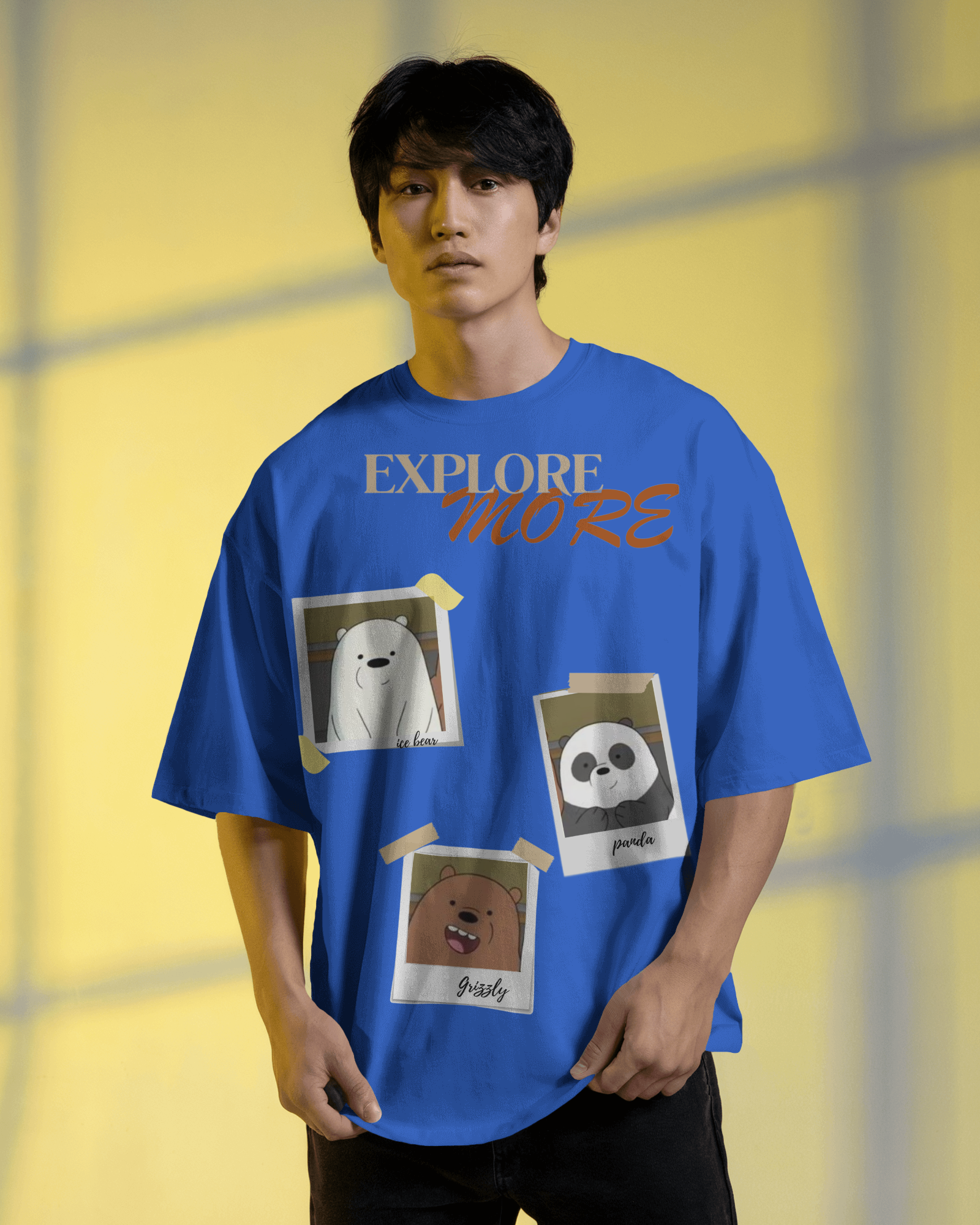 100% premium cotton graphics oversize tee