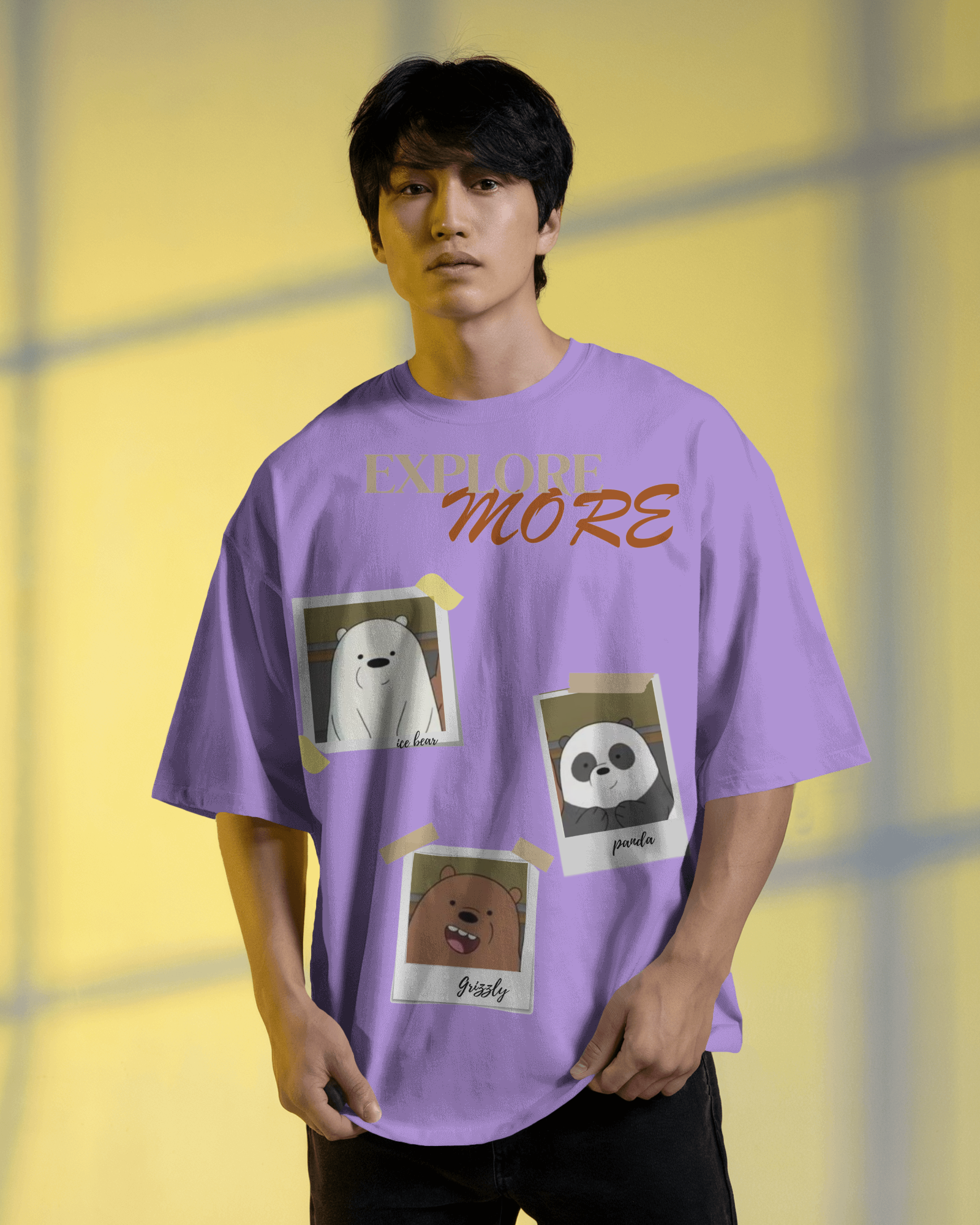 100% premium cotton graphics oversize tee