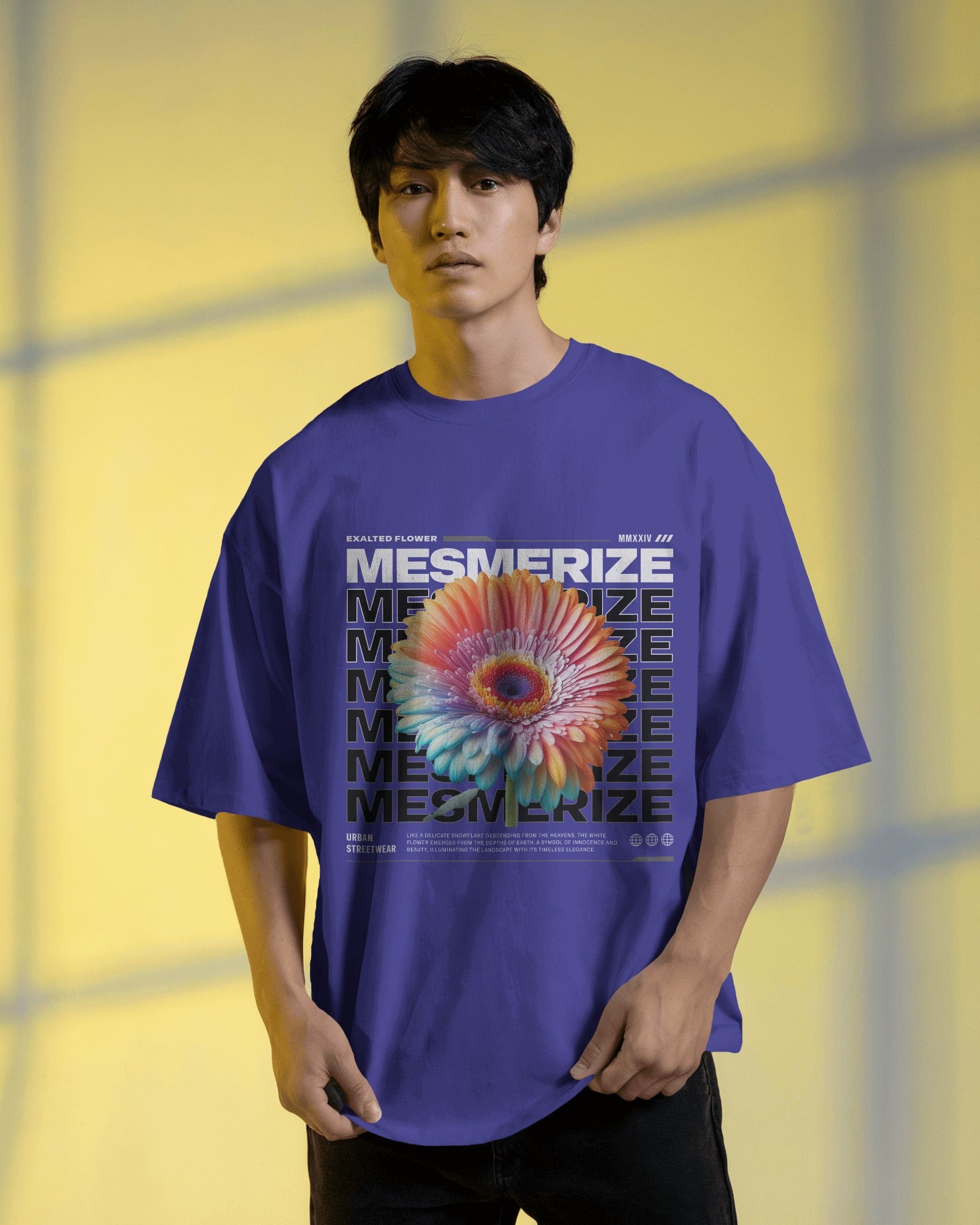 100% premium cotton graphic oversize tee