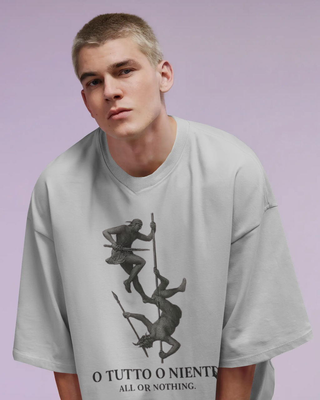 100% premium cotton graphics oversize tee