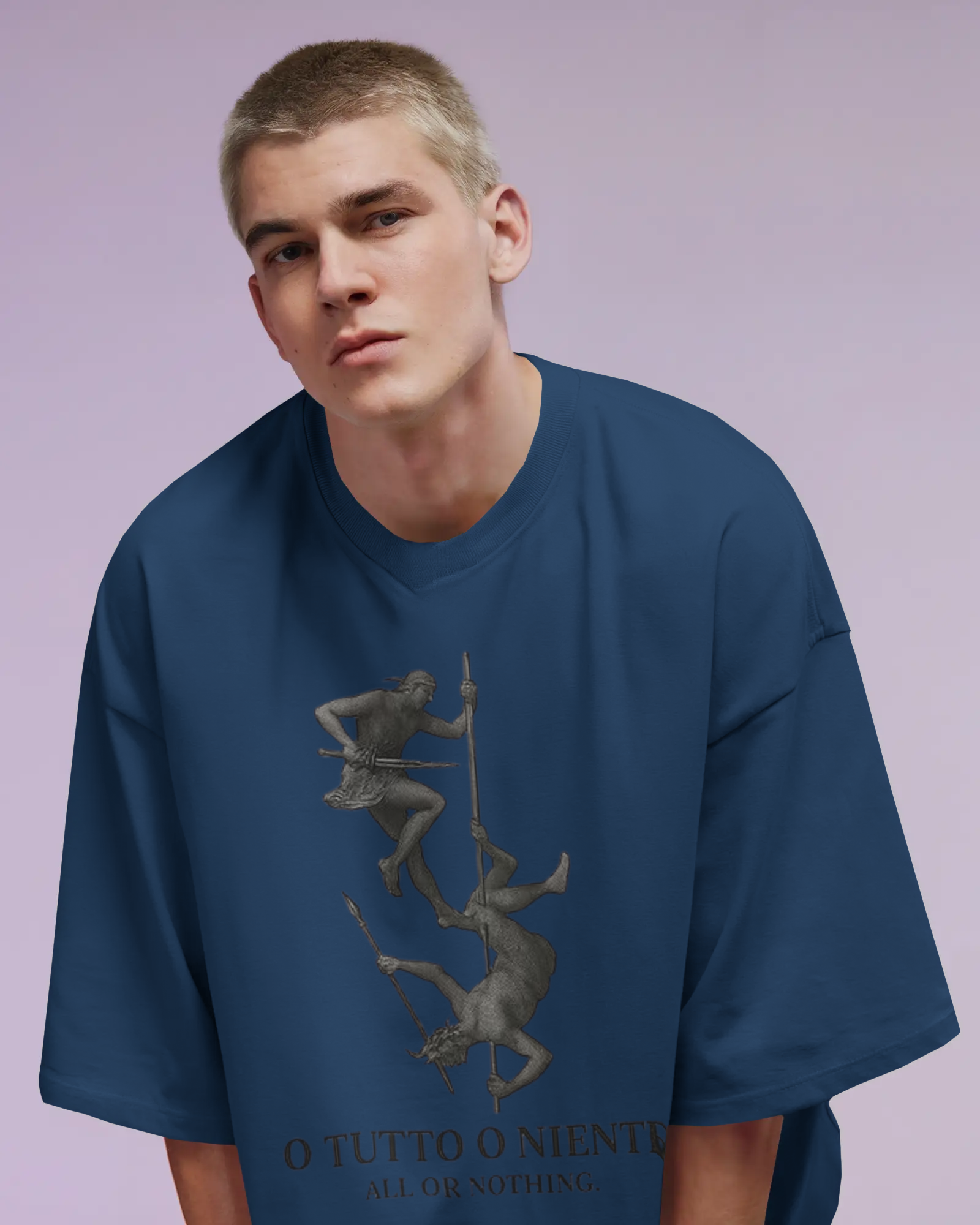 100% premium cotton graphics oversize tee