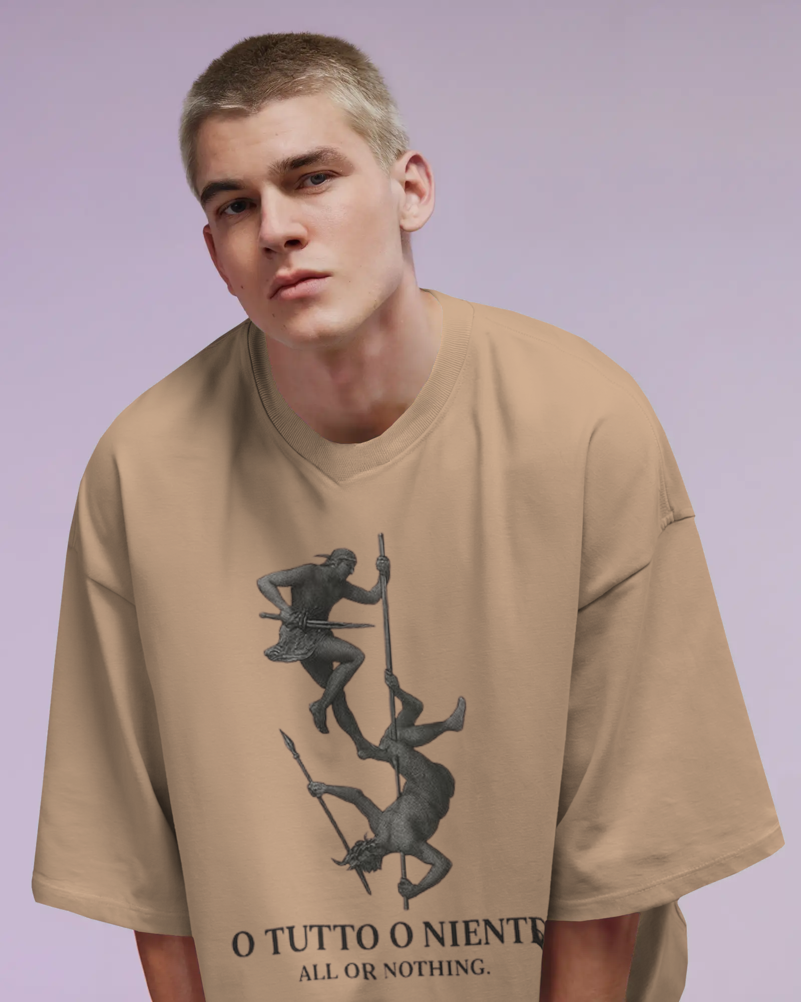 100% premium cotton graphics oversize tee