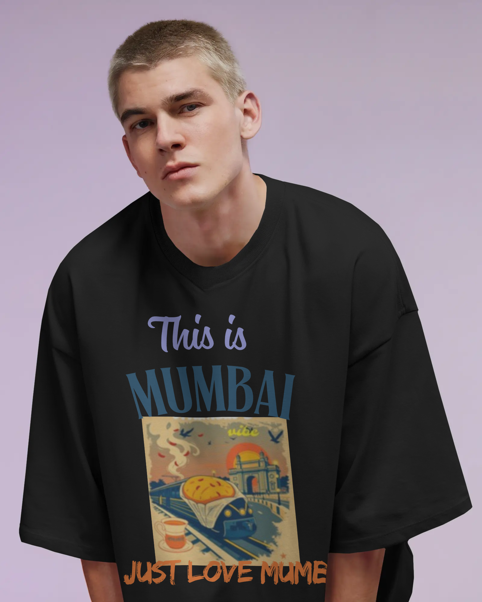 100% premium cotton graphics oversize tee