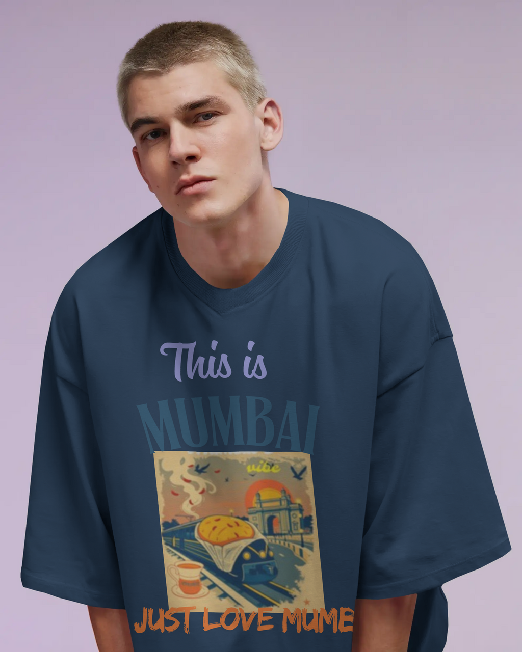 100% premium cotton graphics oversize tee