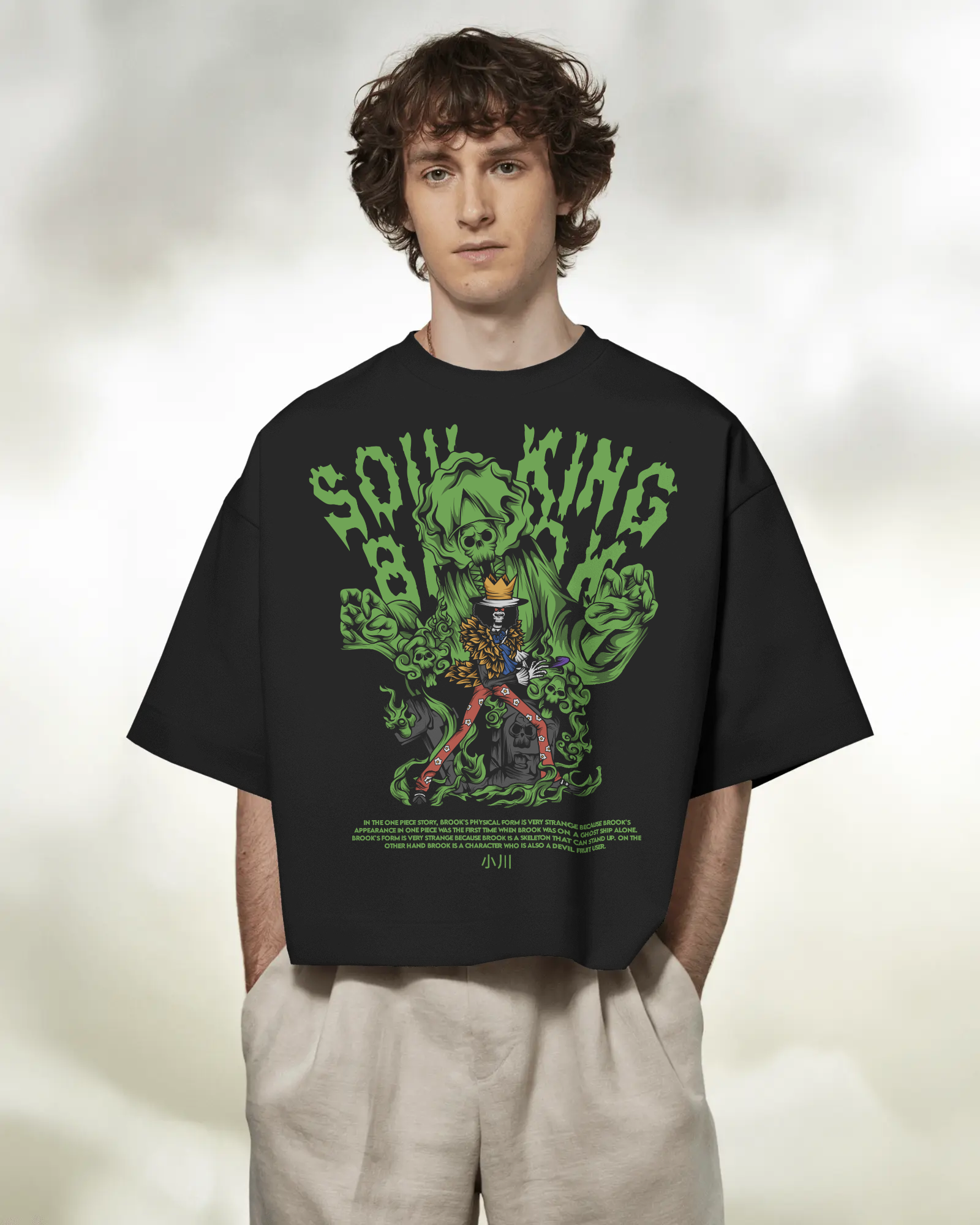 100% premium anime oversize tee