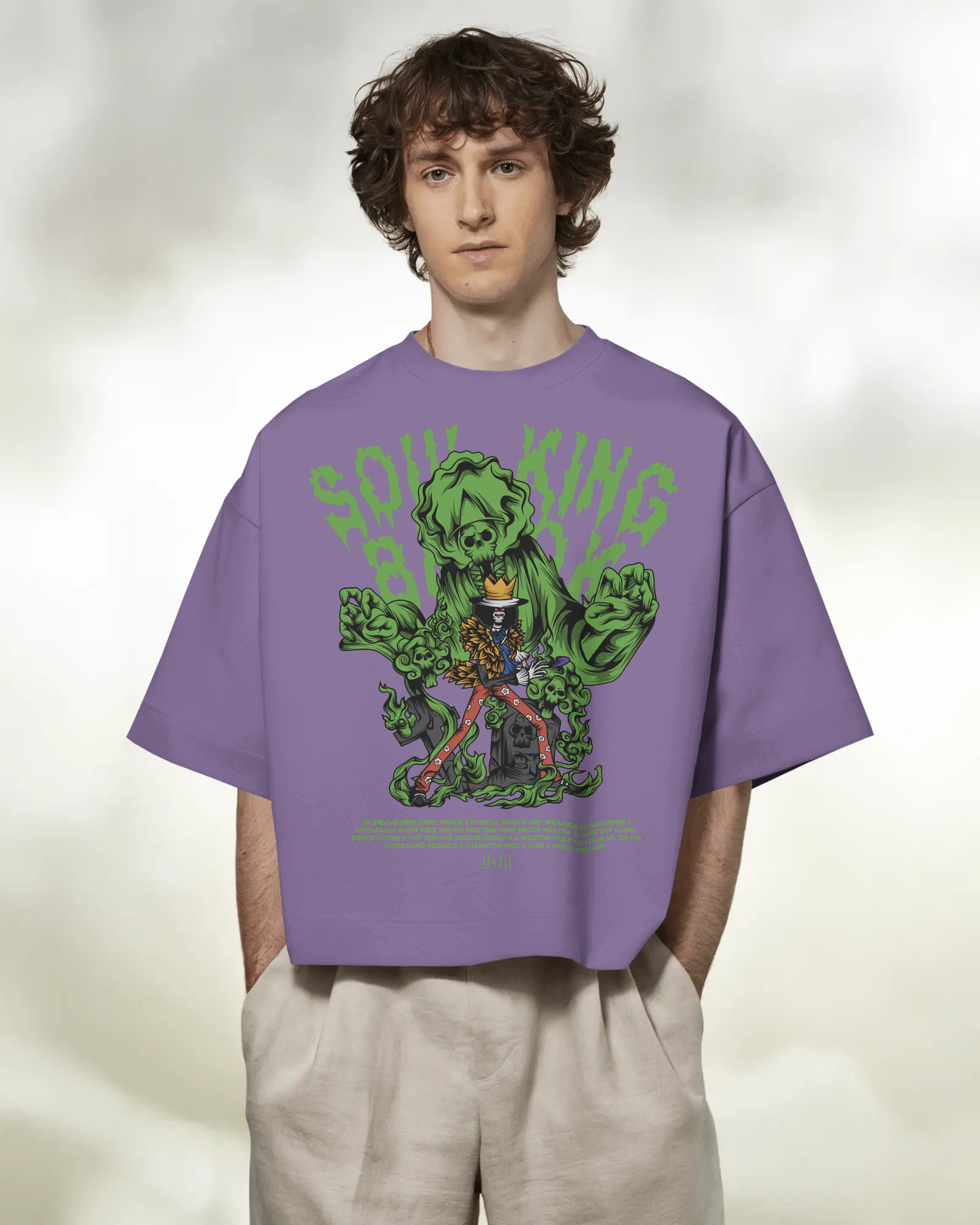 100% premium anime oversize tee