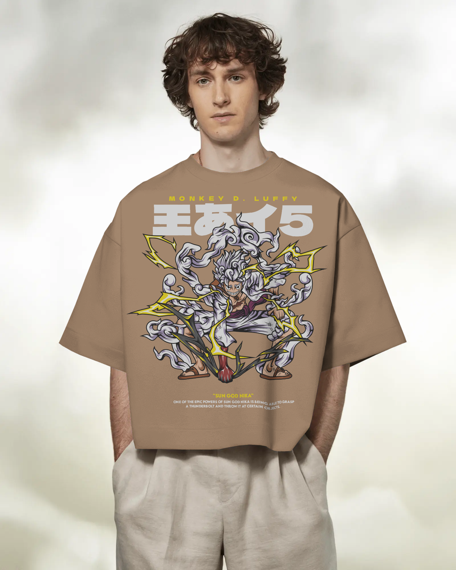 100% premium anime oversize tee