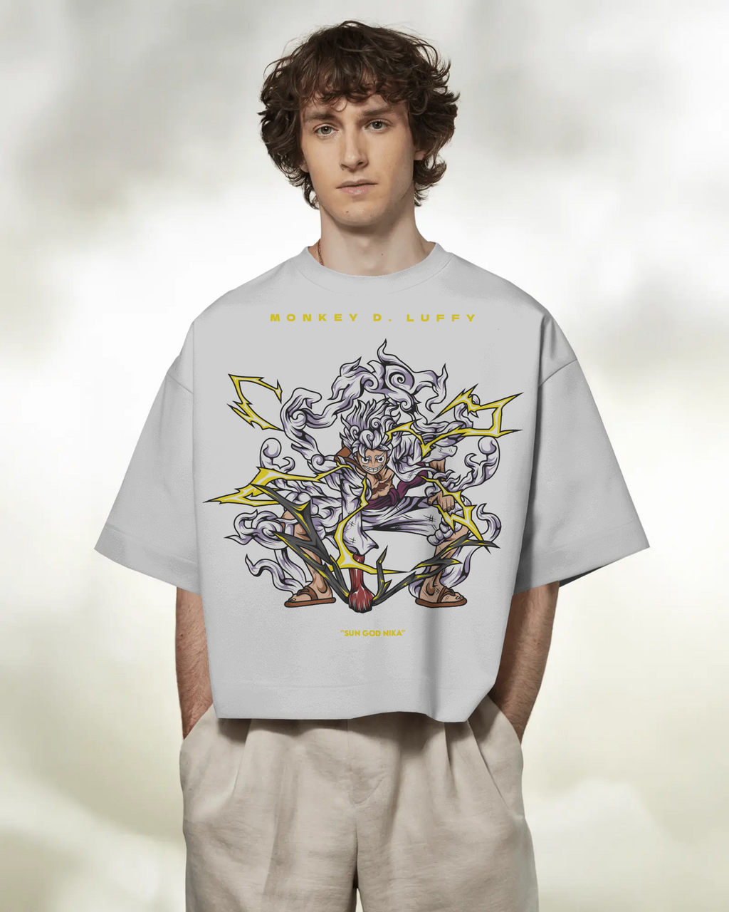 100% premium anime oversize tee