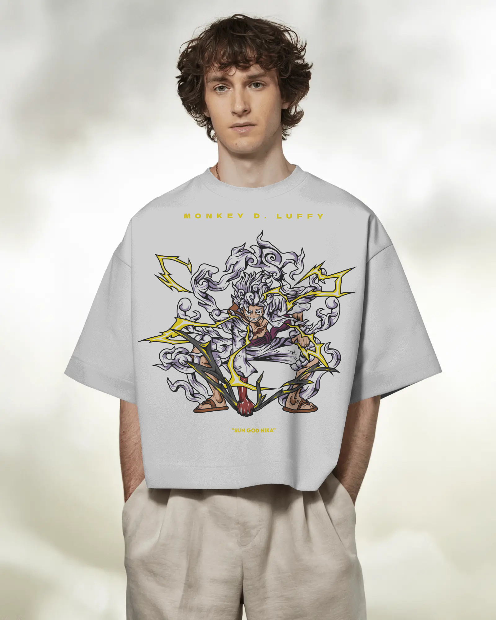 100% premium anime oversize tee