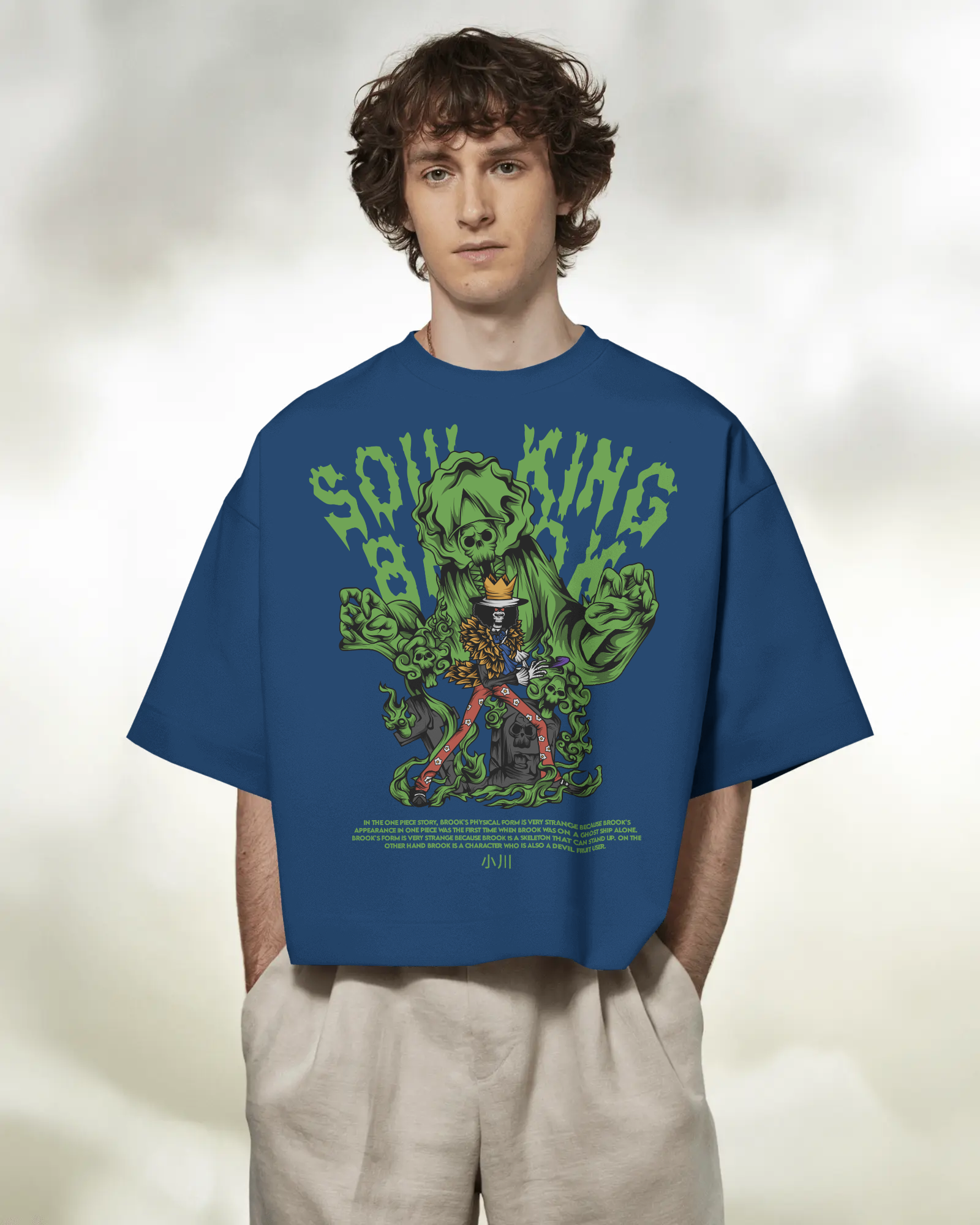 100% premium anime oversize tee