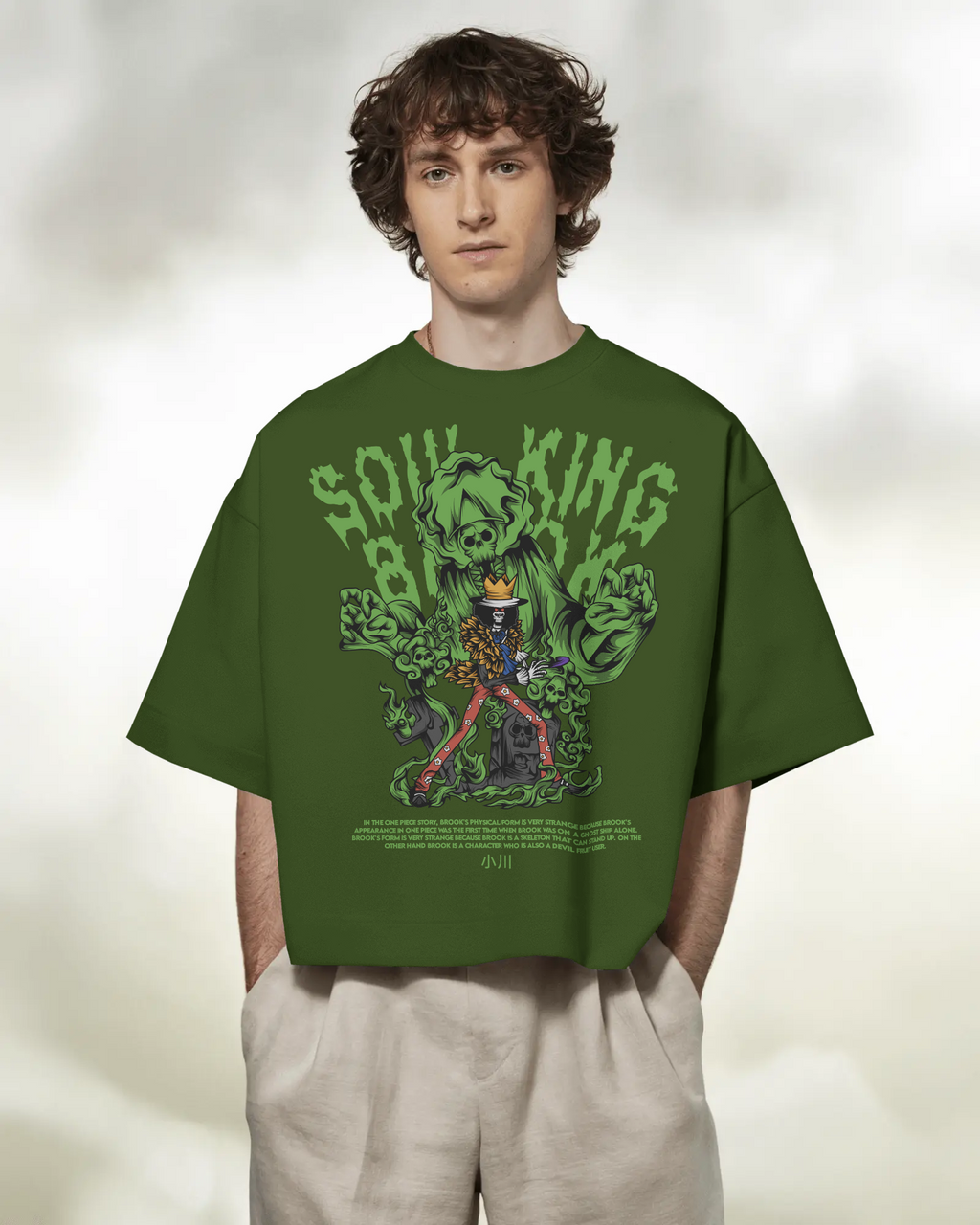 100% premium anime oversize tee