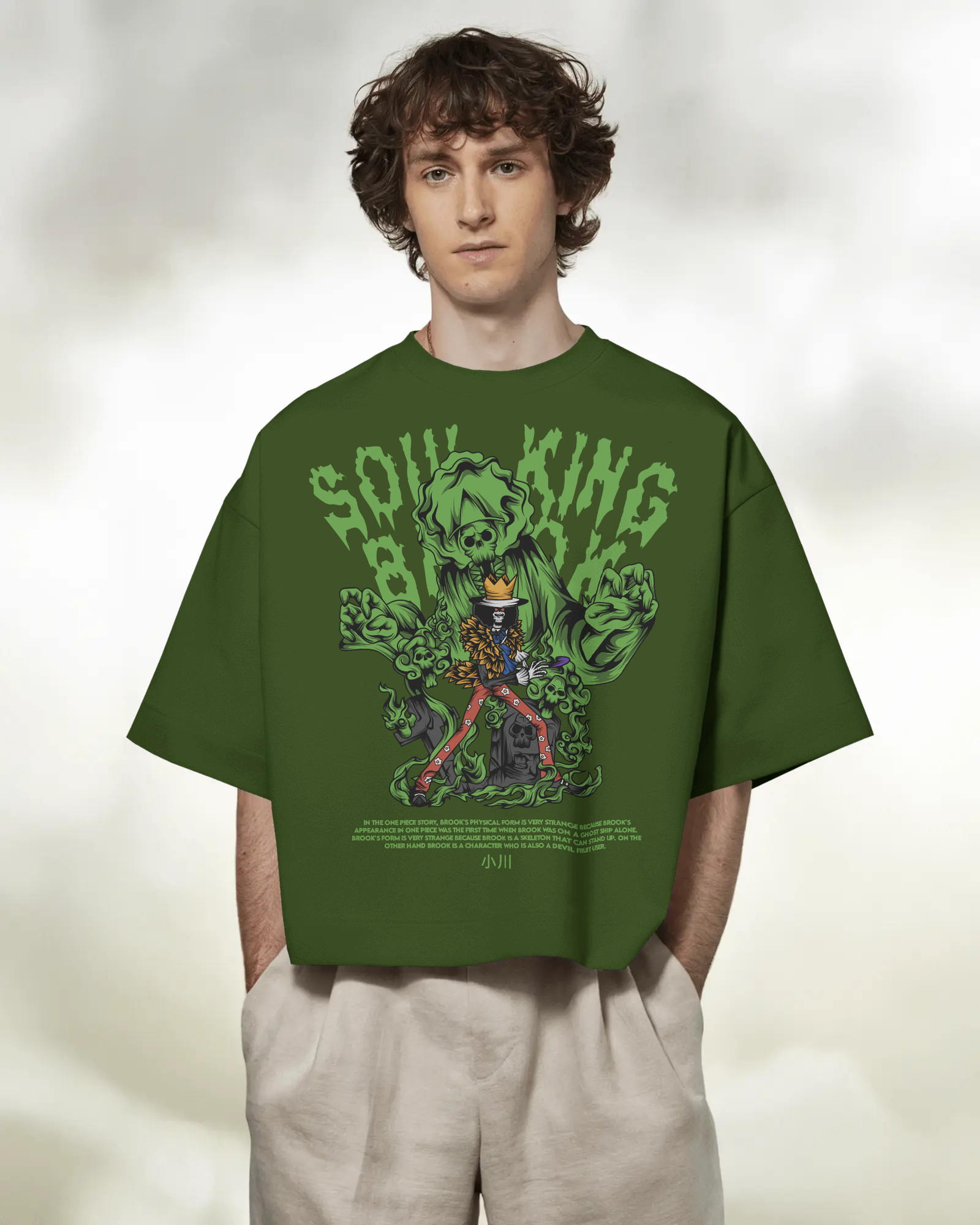 100% premium anime oversize tee