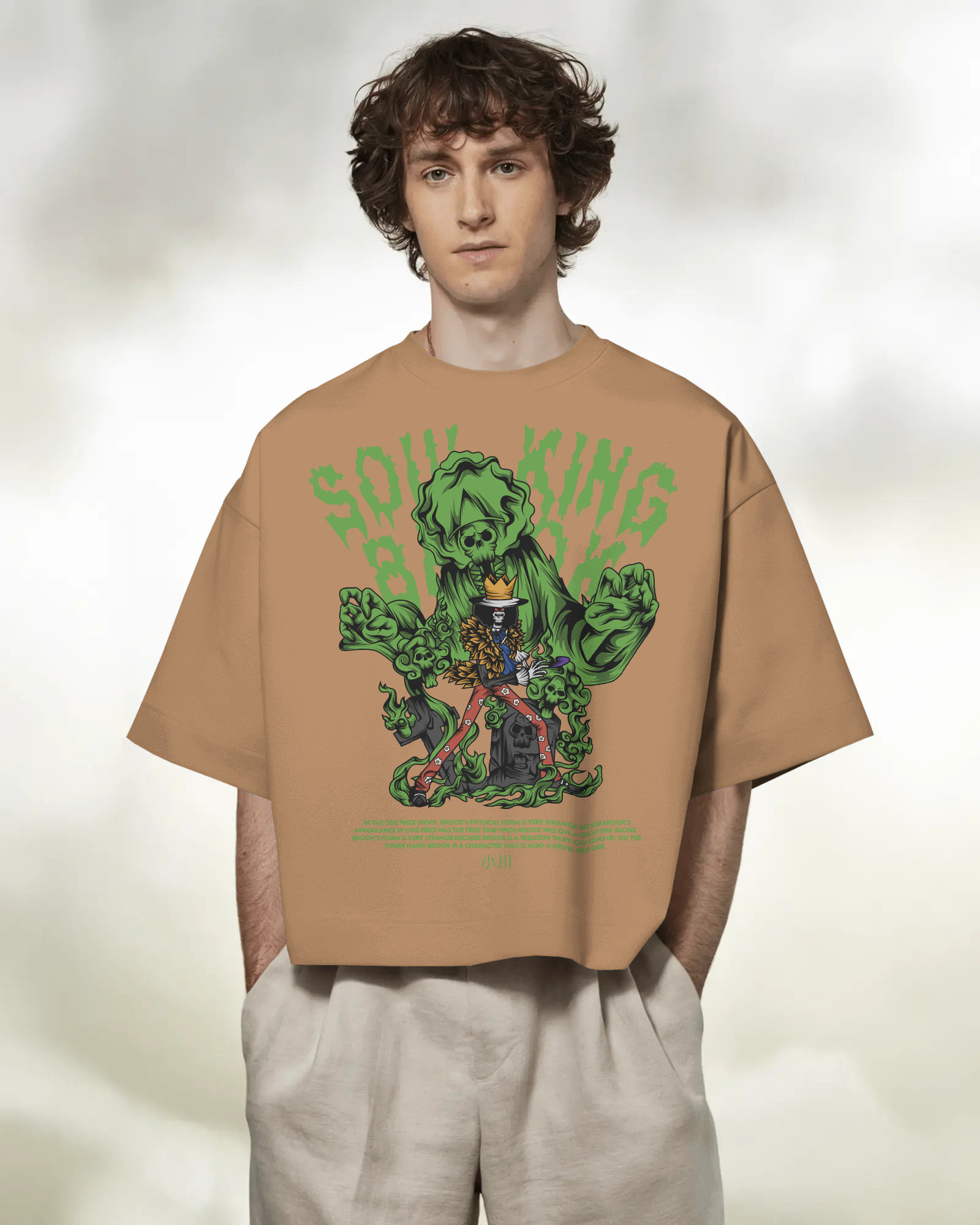 100% premium anime oversize tee