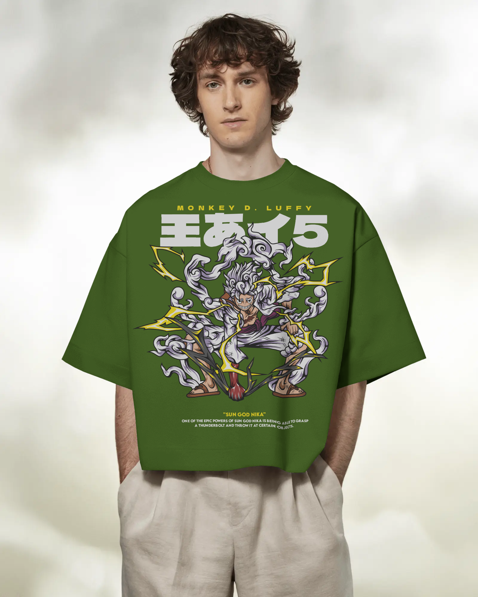 100% premium anime oversize tee