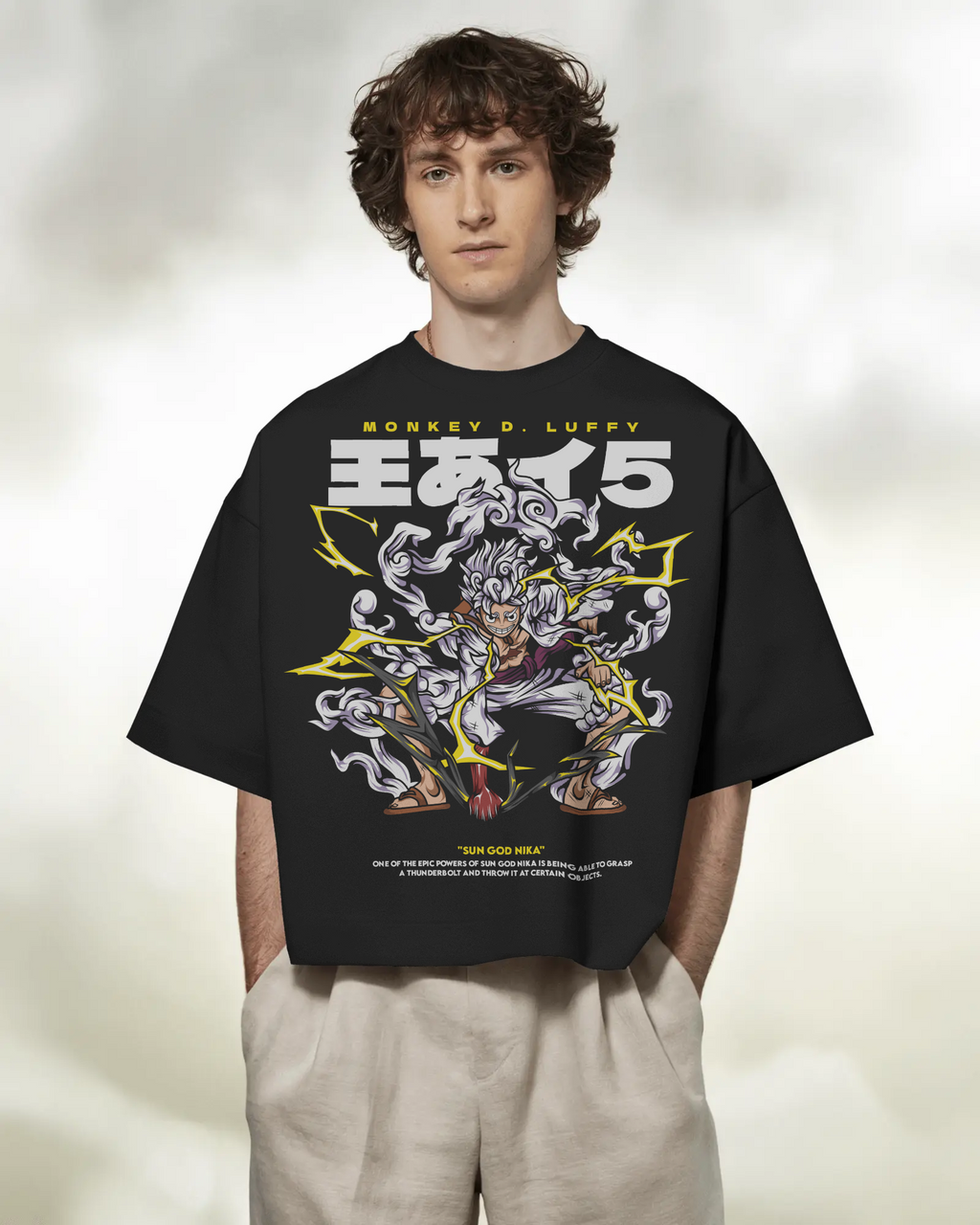 100% premium anime oversize tee