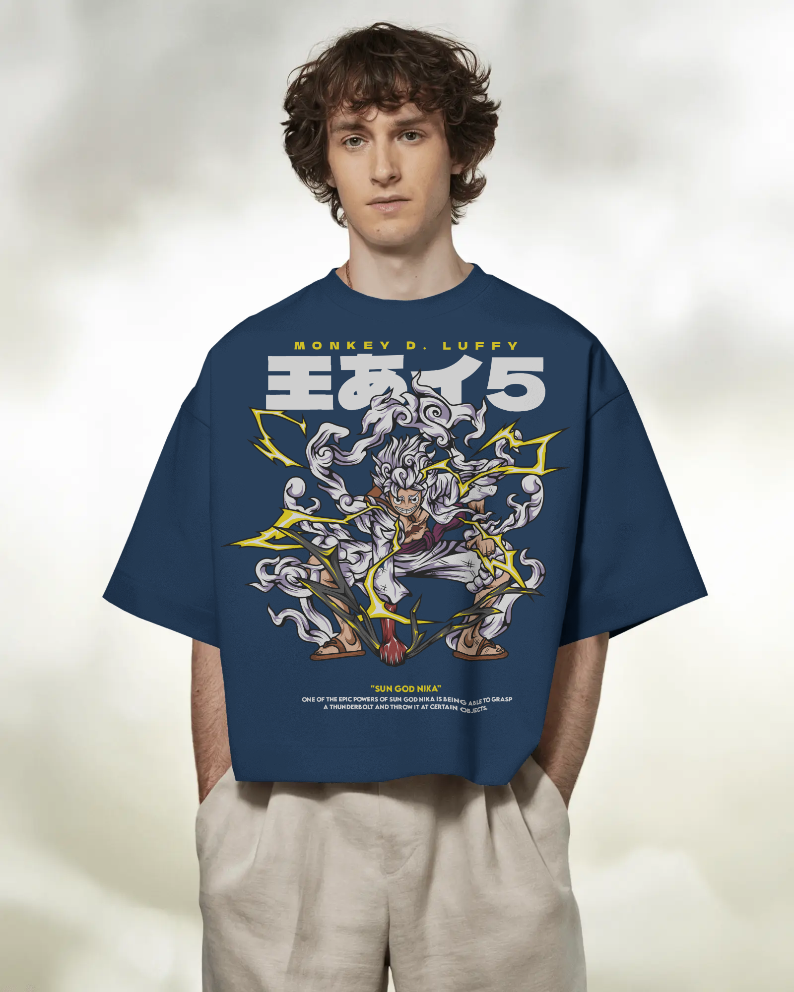 100% premium anime oversize tee