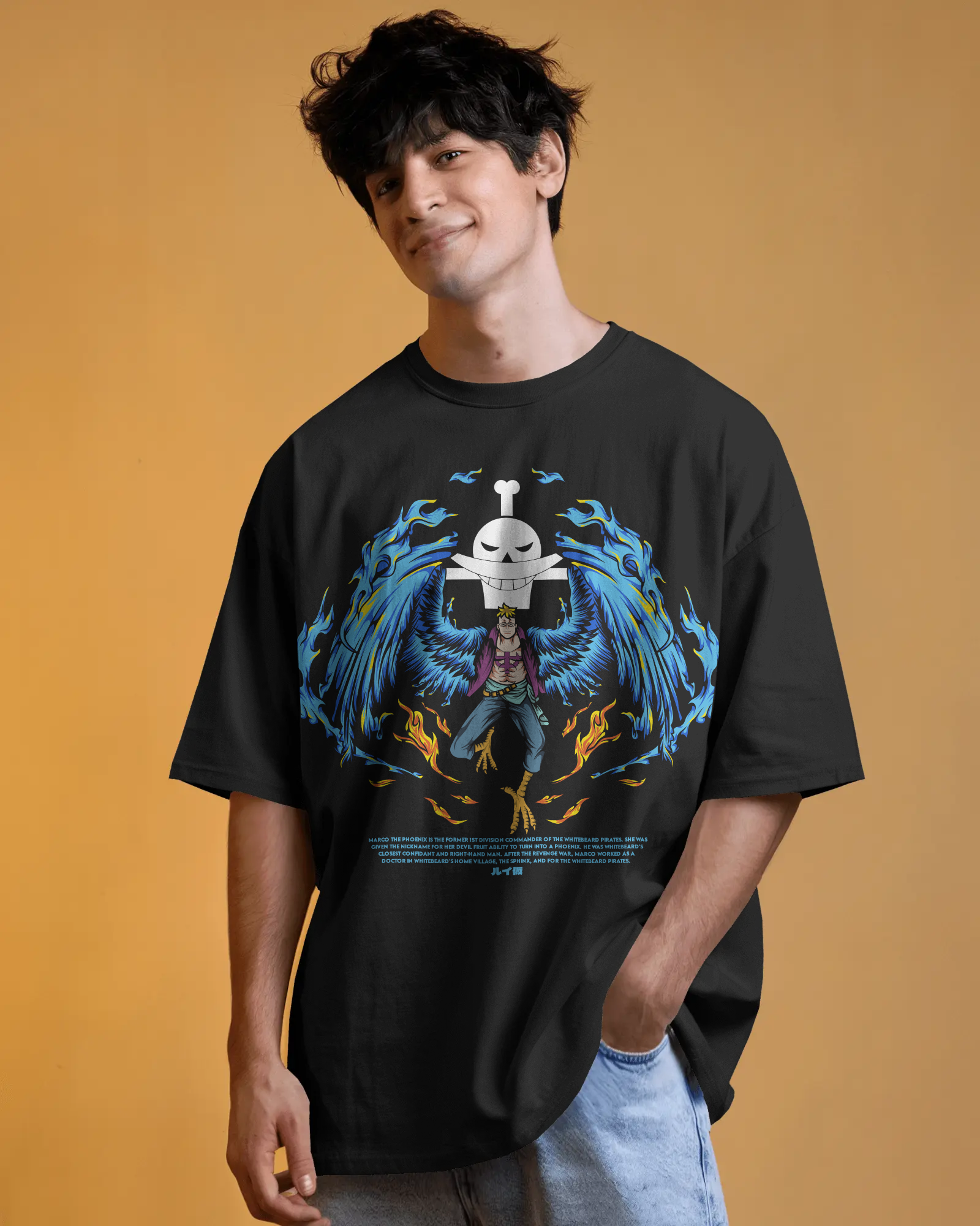 100% premium anime oversize tee