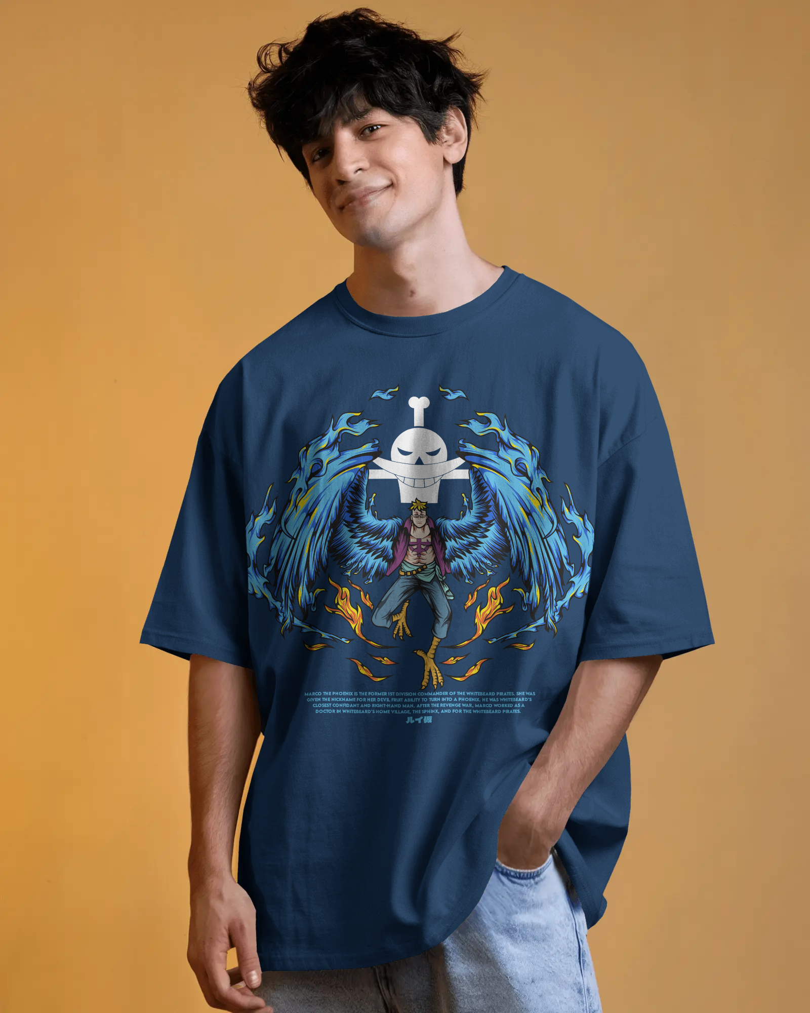 100% premium anime oversize tee