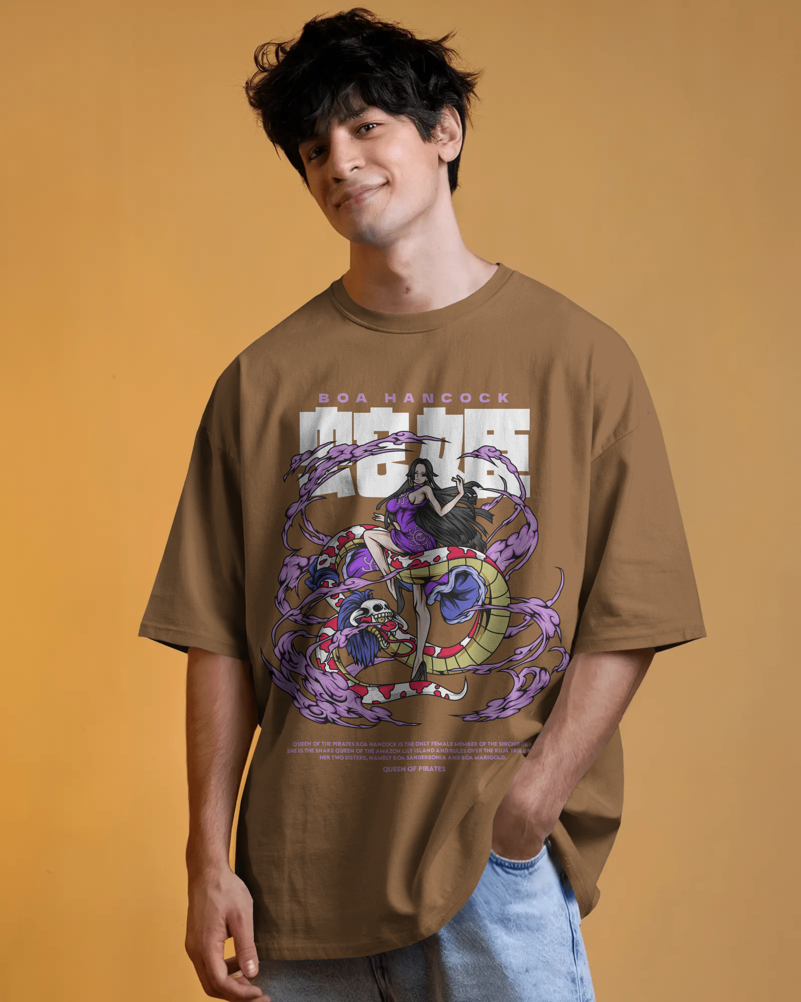 100% premium anime oversize tee