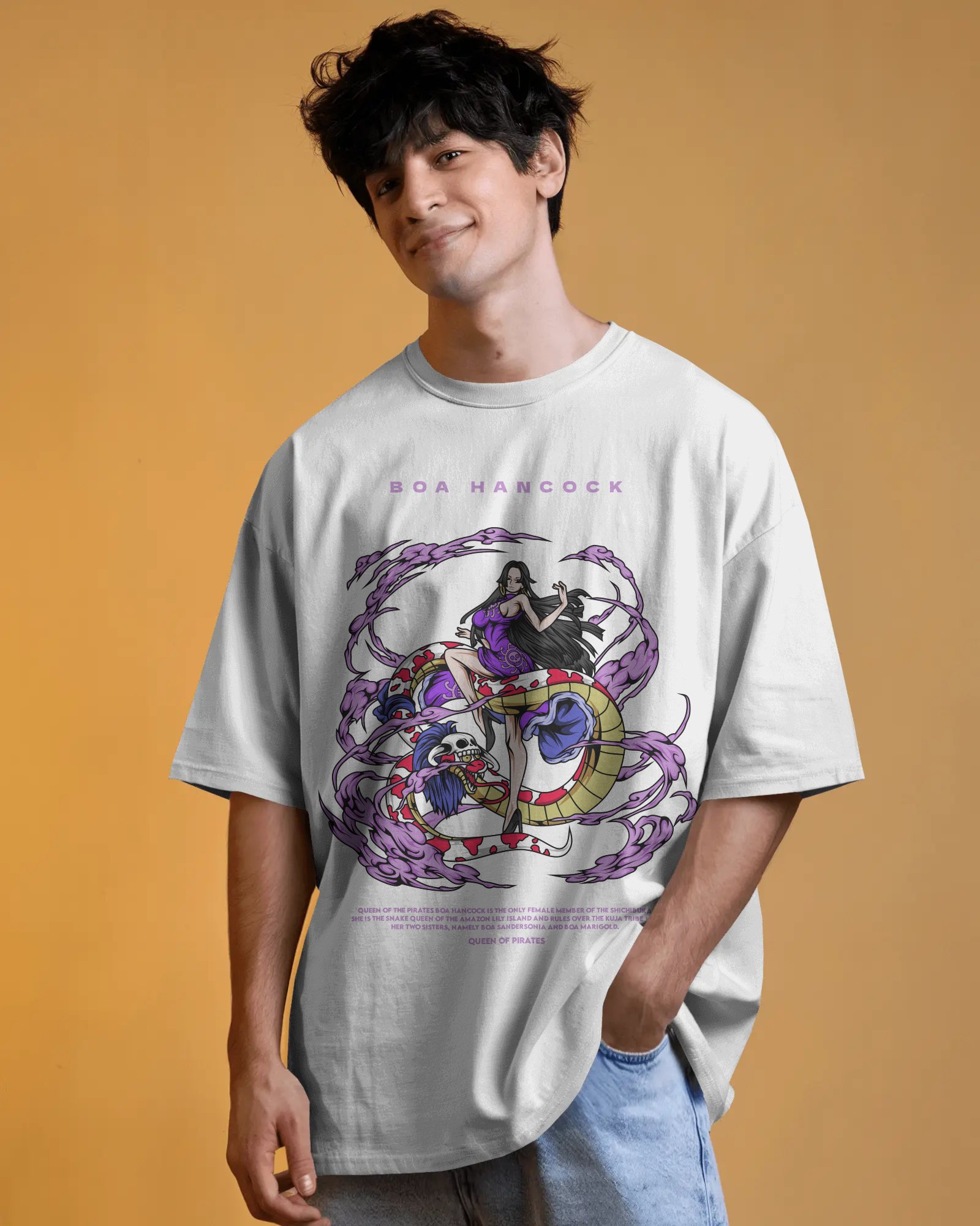100% premium anime oversize tee