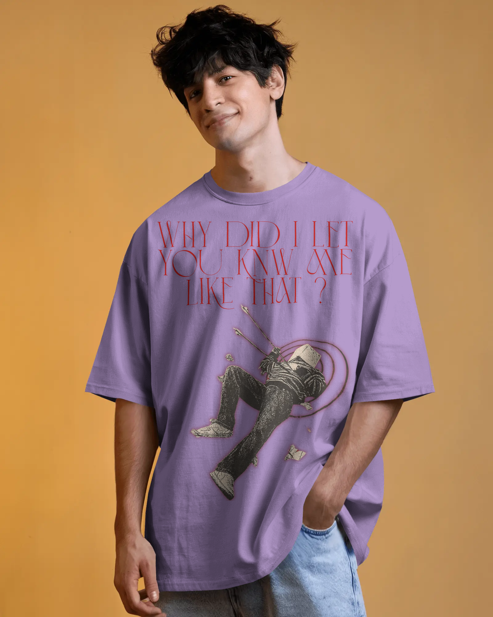 100% premium cotton graphics oversize tee