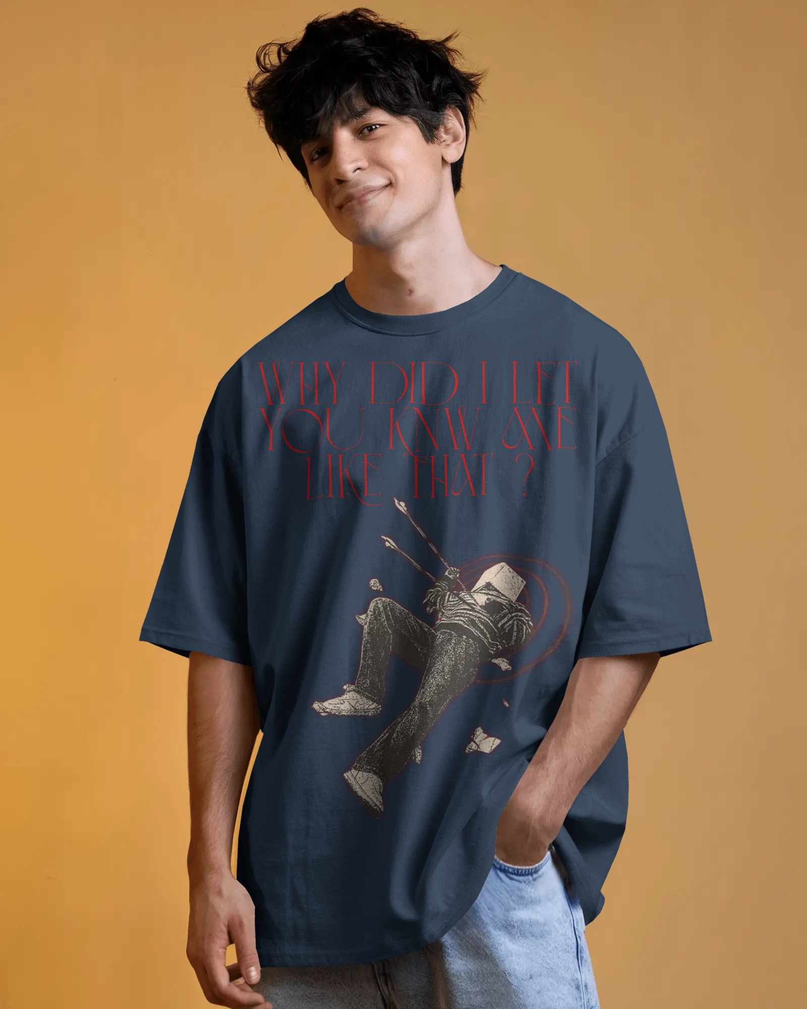 100% premium cotton graphics oversize tee