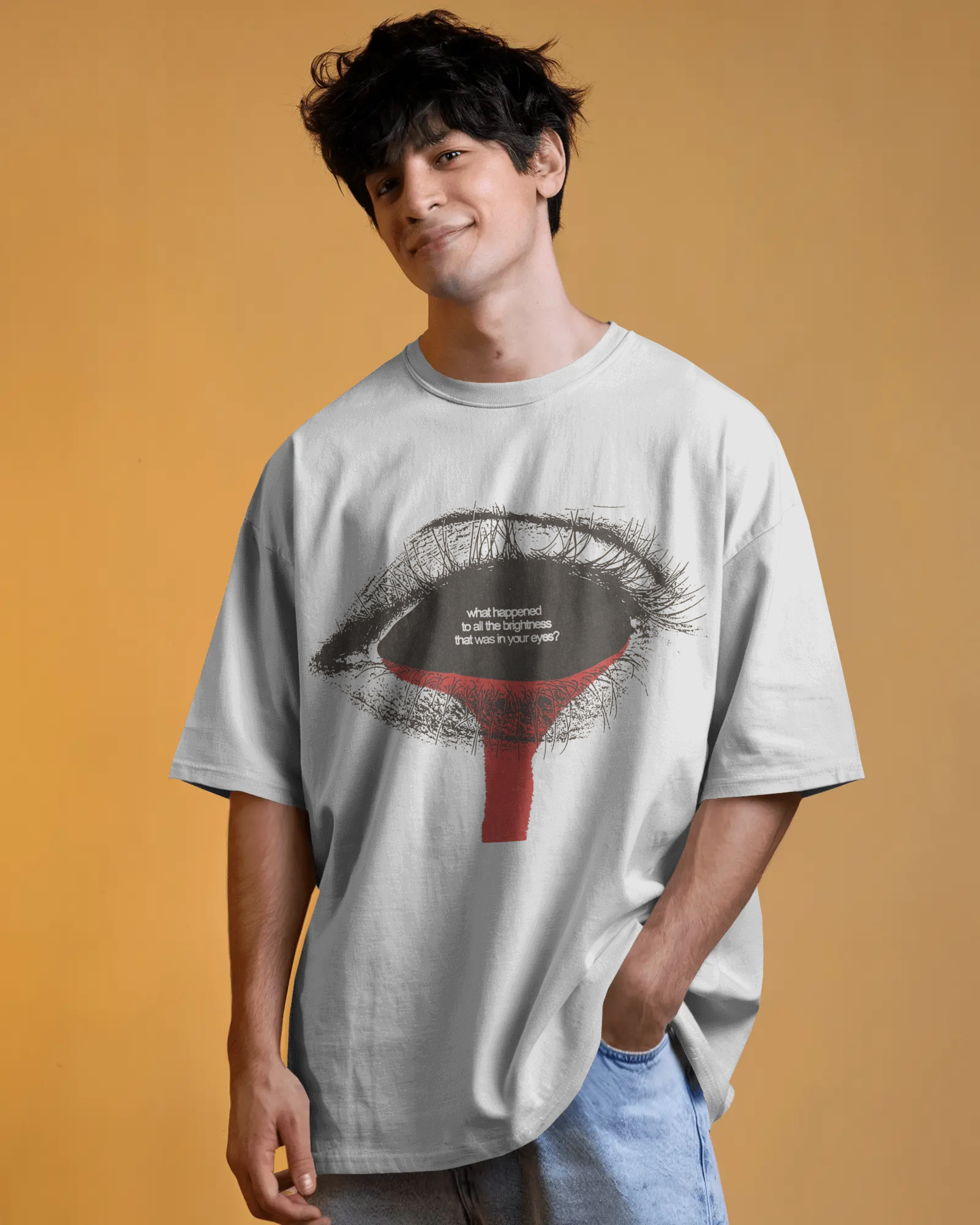 100% premium cotton graphics oversize tee