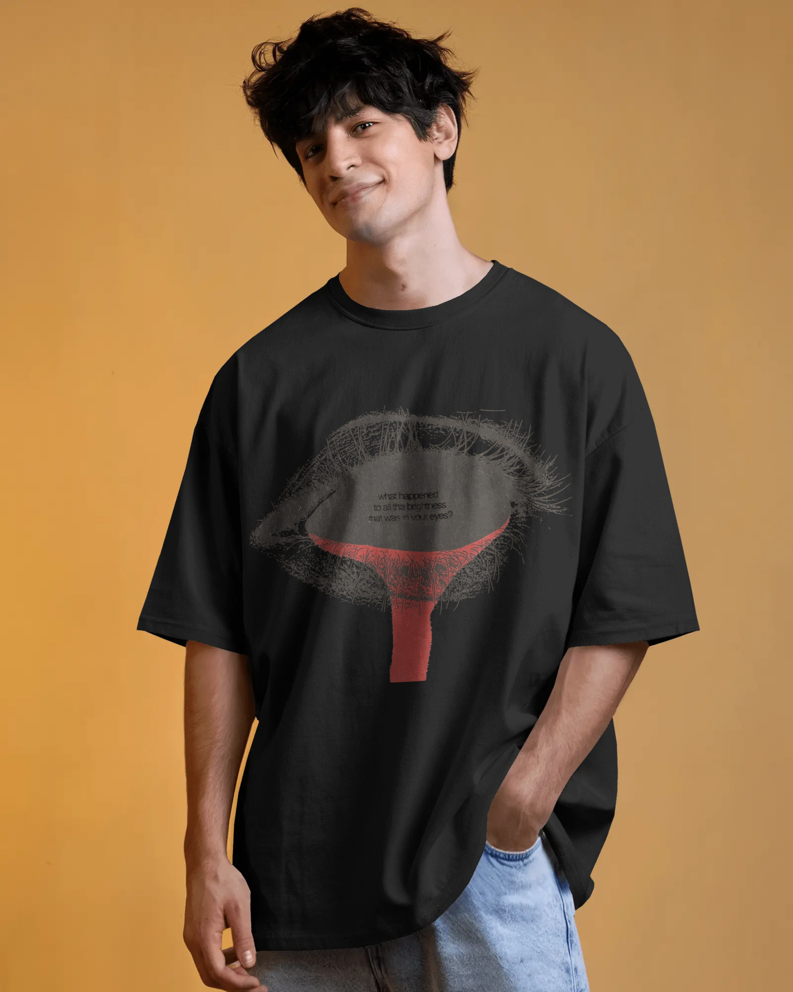 100% premium cotton graphics oversize tee