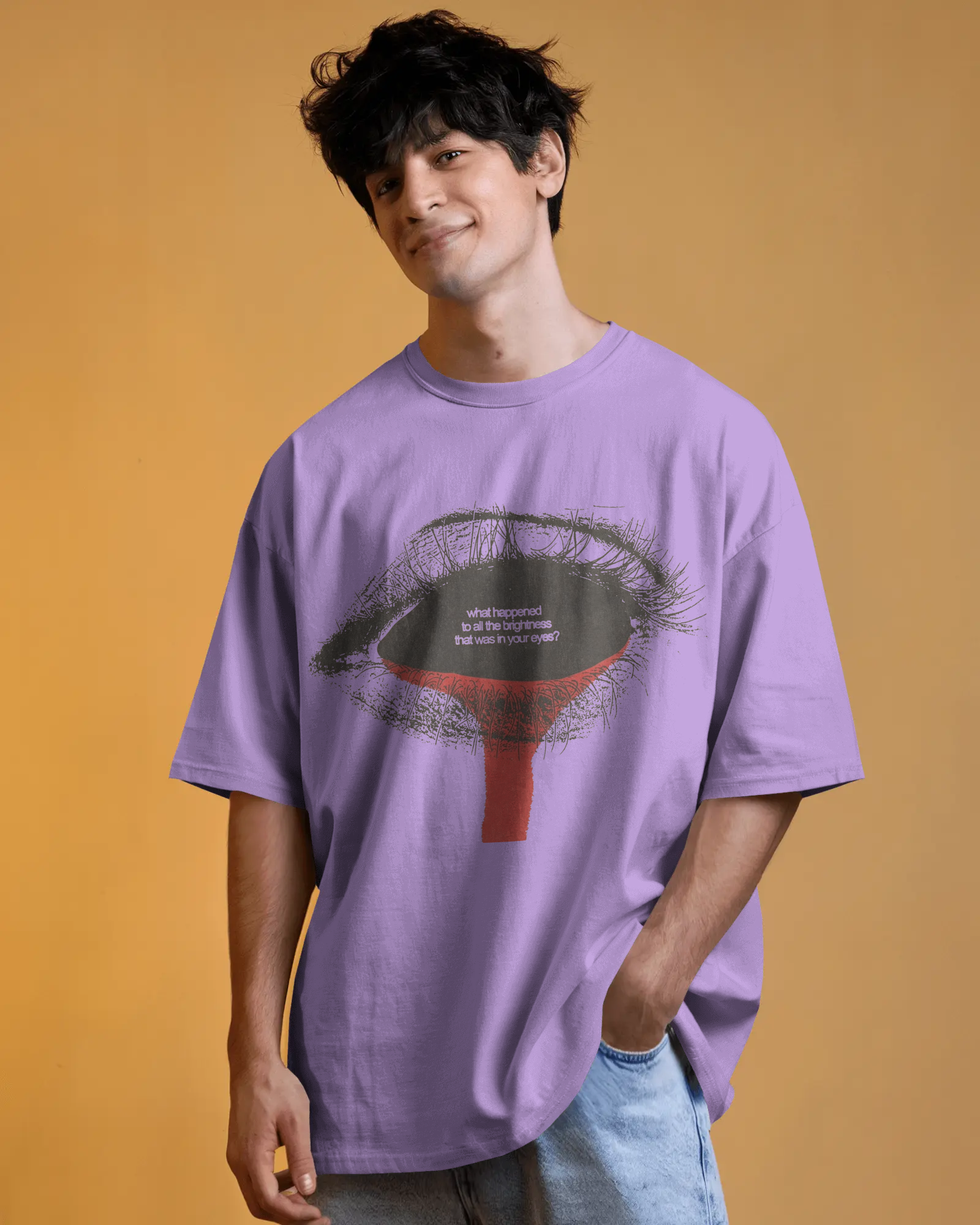 100% premium cotton graphics oversize tee