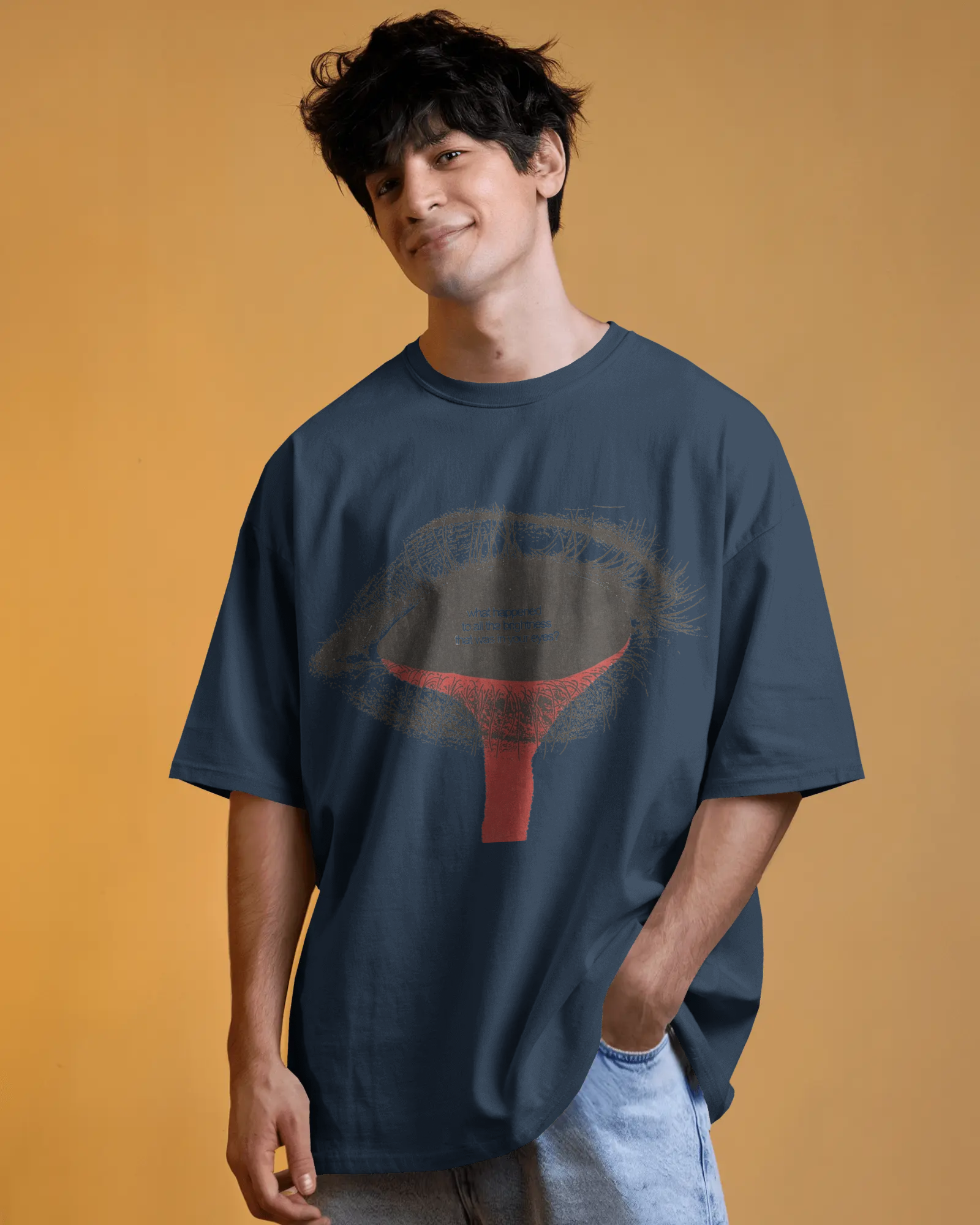 100% premium cotton graphics oversize tee