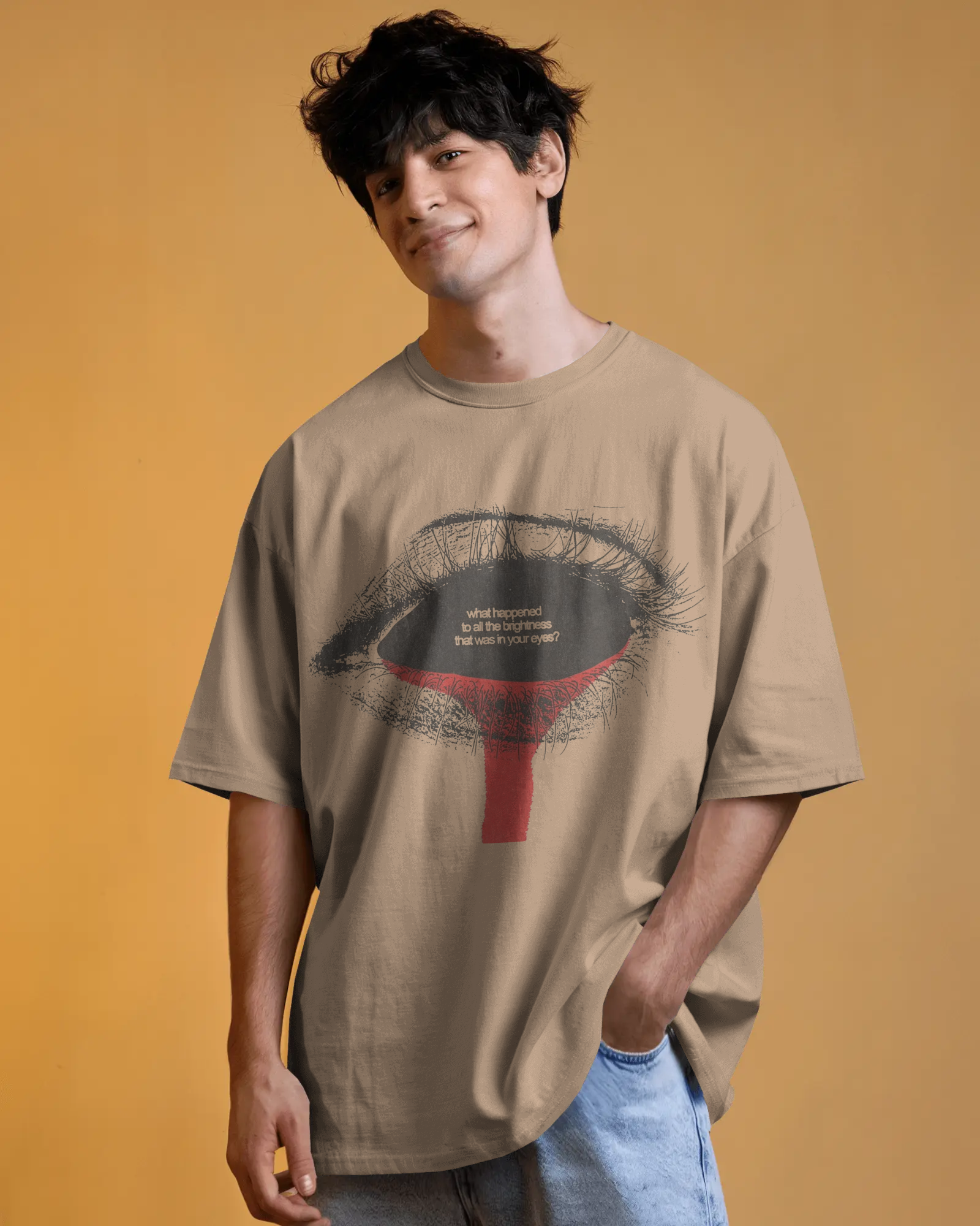 100% premium cotton graphics oversize tee
