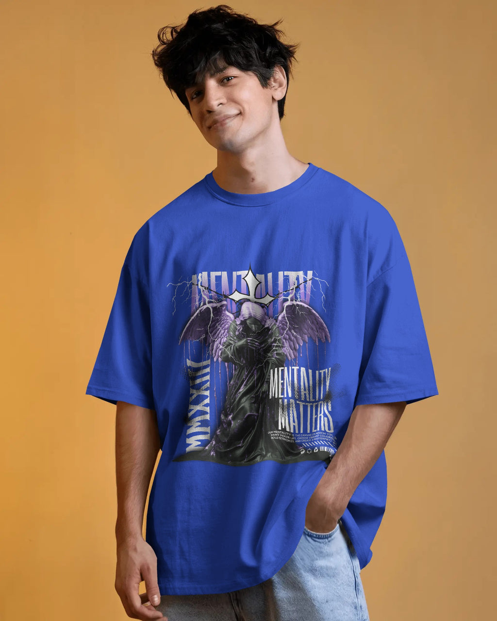 100% premium cotton graphic oversize tee