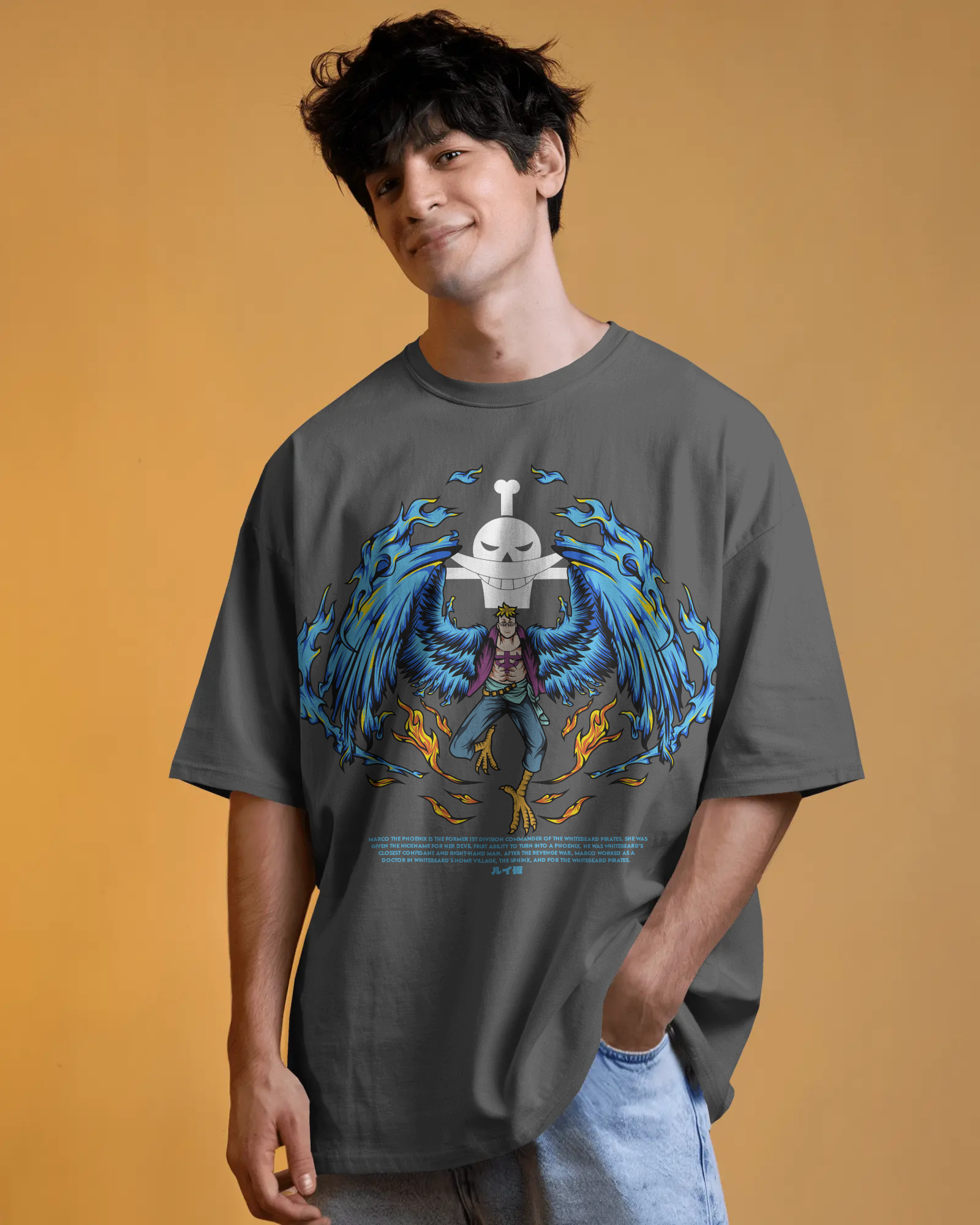 100% premium anime oversize tee