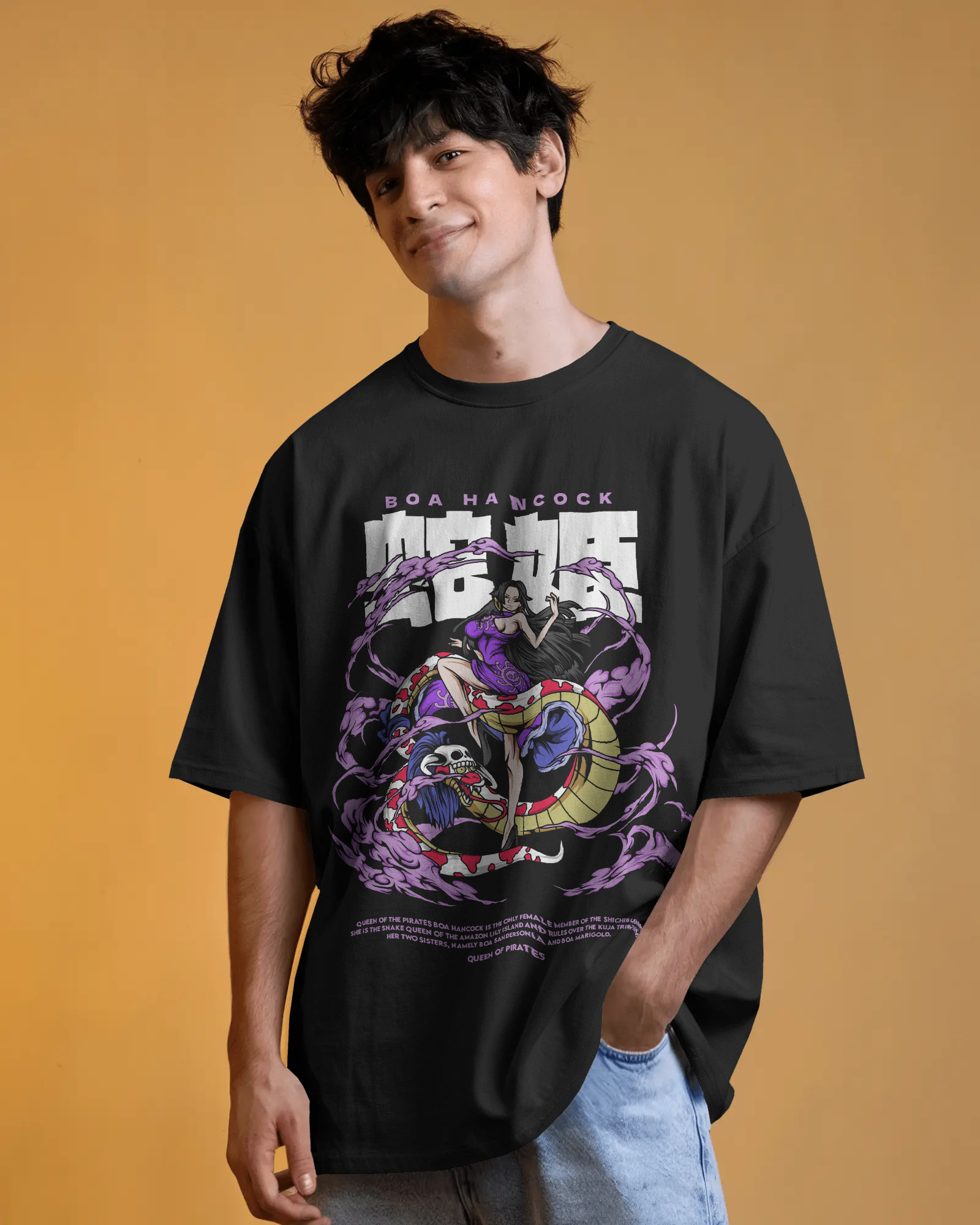 100% premium anime oversize tee