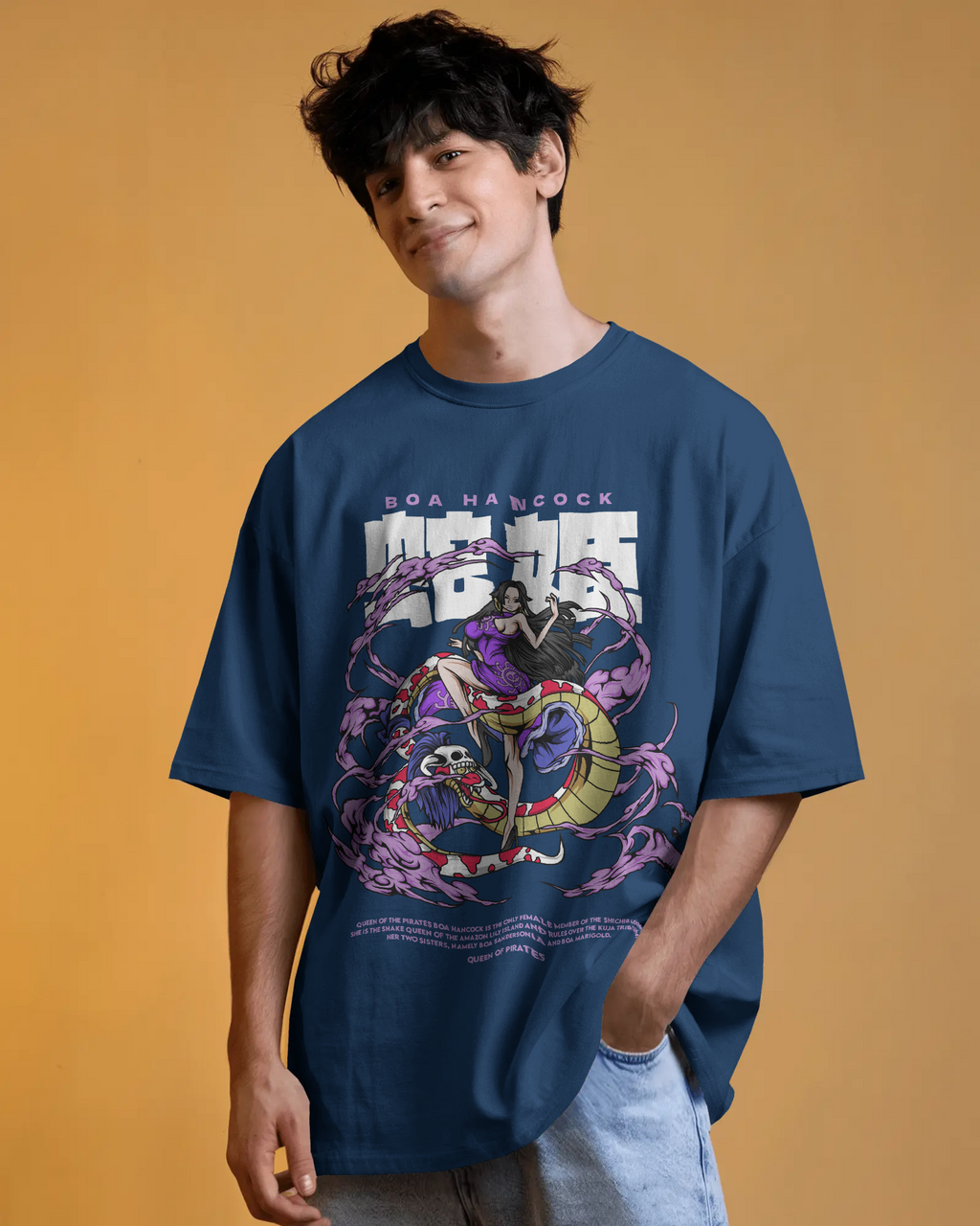 100% premium anime oversize tee