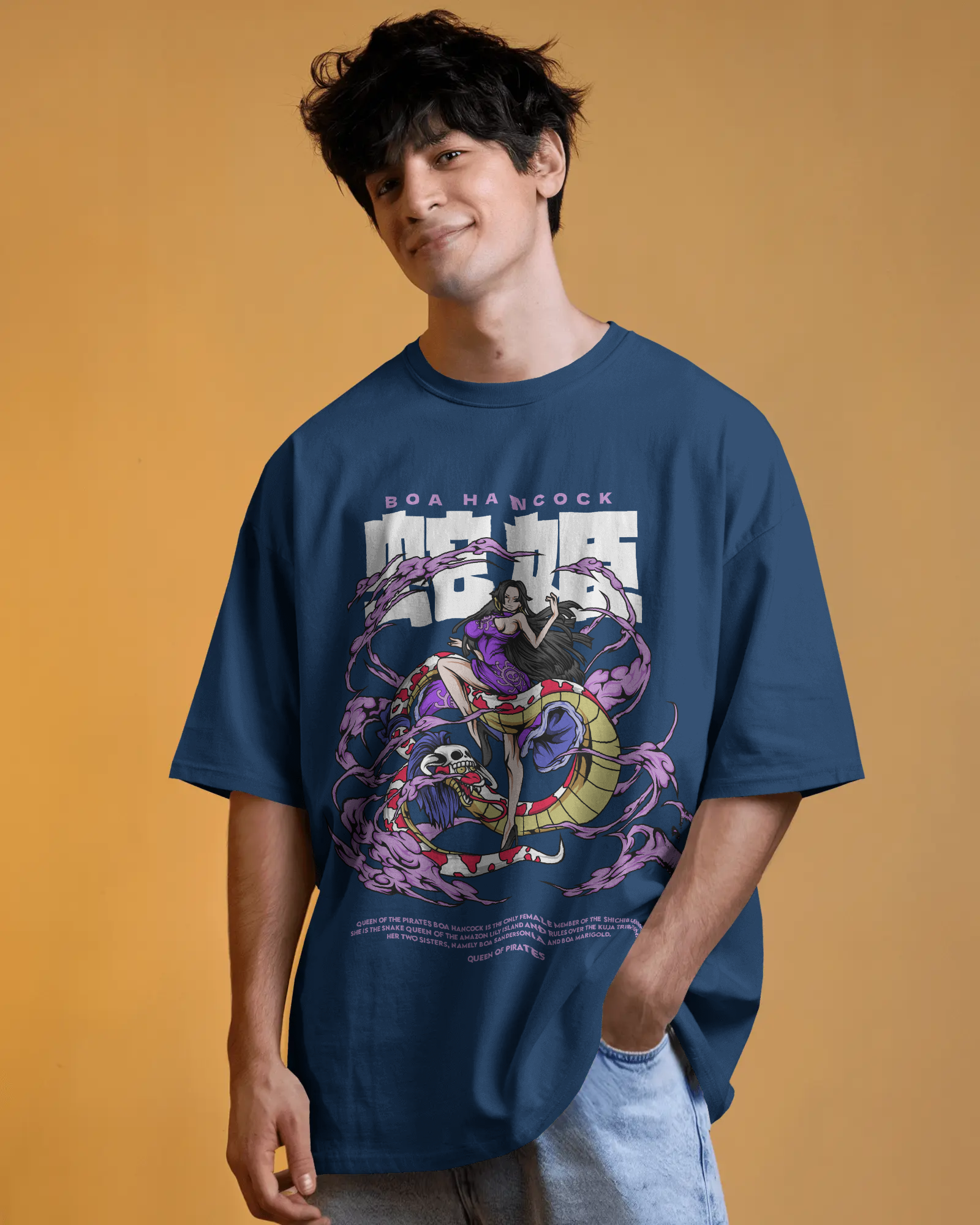 100% premium anime oversize tee