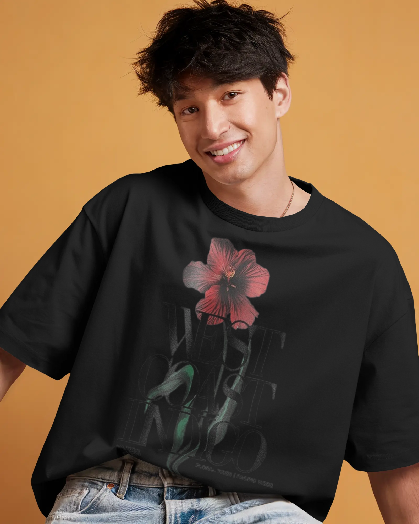 100% premium cotton graphics oversize tee