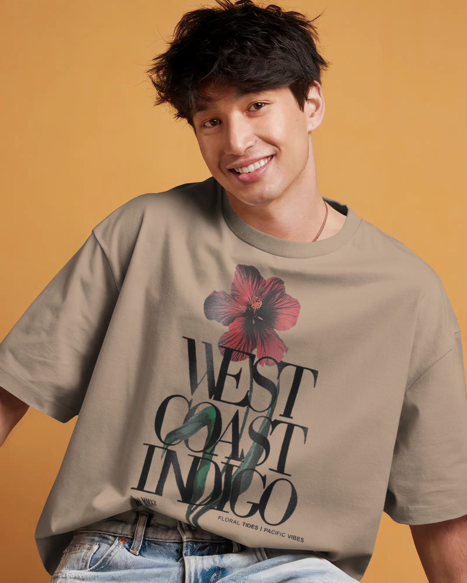 100% premium cotton graphics oversize tee