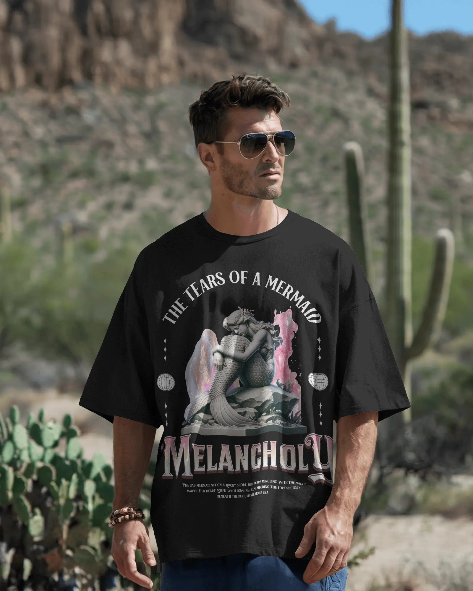 100% premium cotton graphic oversize tee