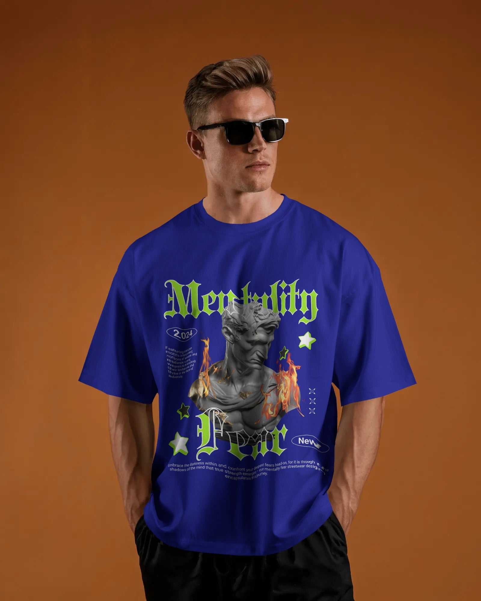 100% premium cotton graphics oversize tee