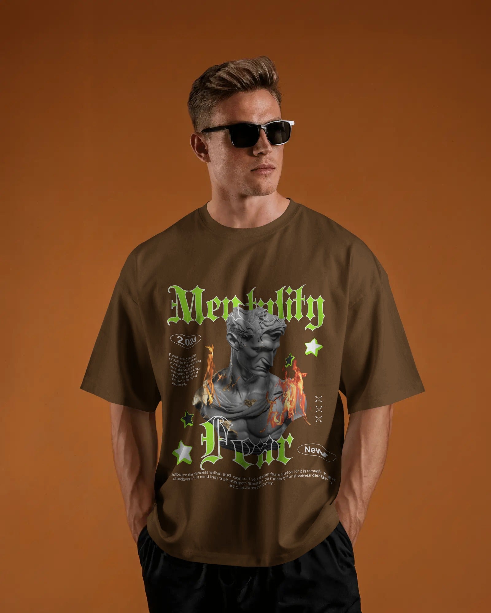 100% premium cotton graphics oversize tee