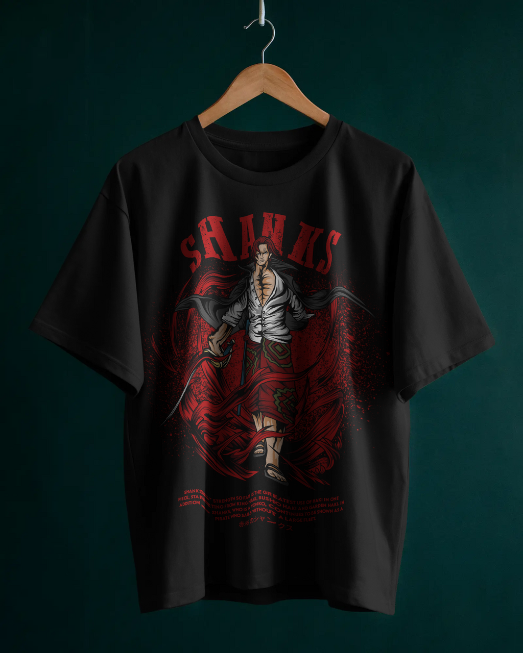 100% premium cotton anime oversize tee