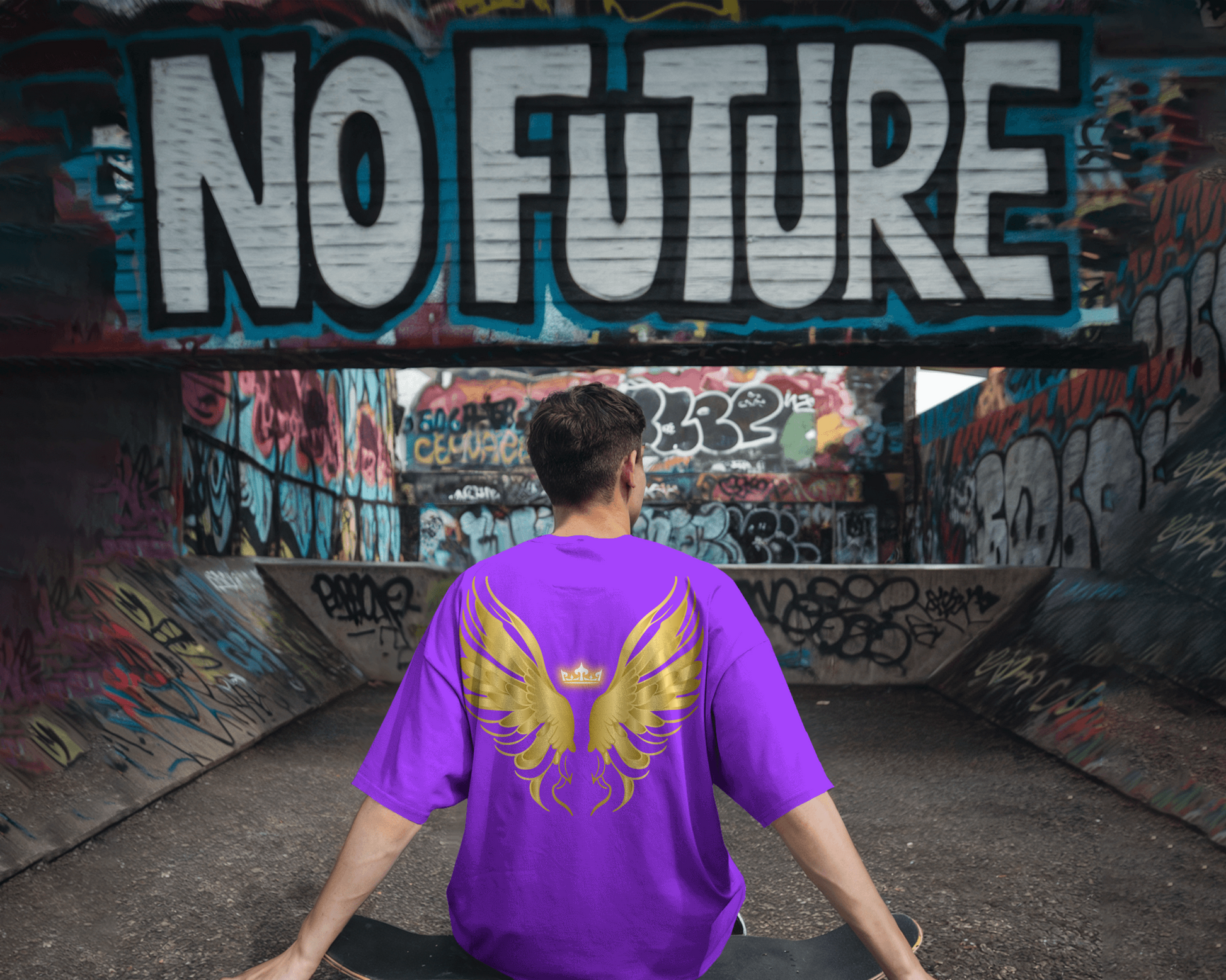 100% premium acid wash oversize tee