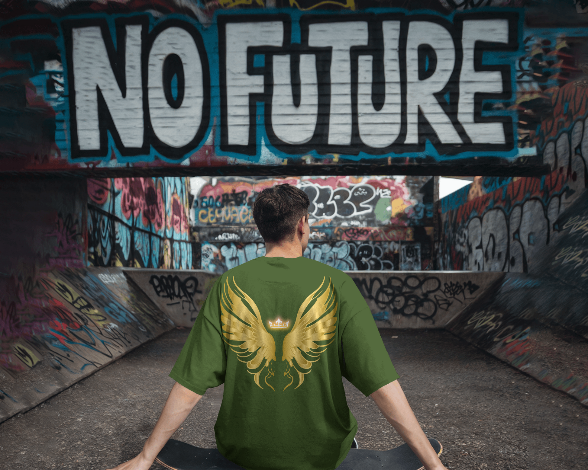 100% premium acid wash oversize tee