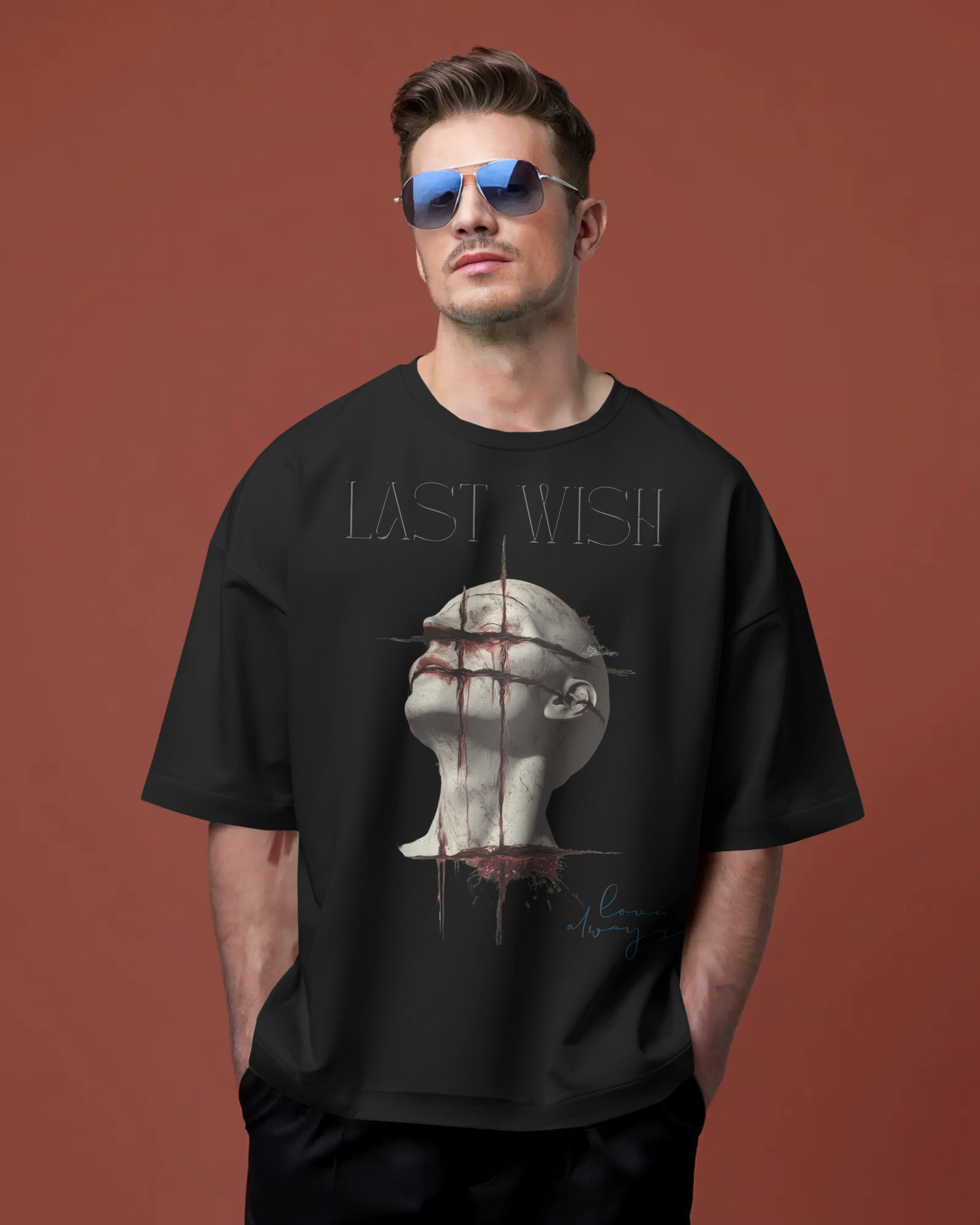 100% premium cotton graphics oversize tee