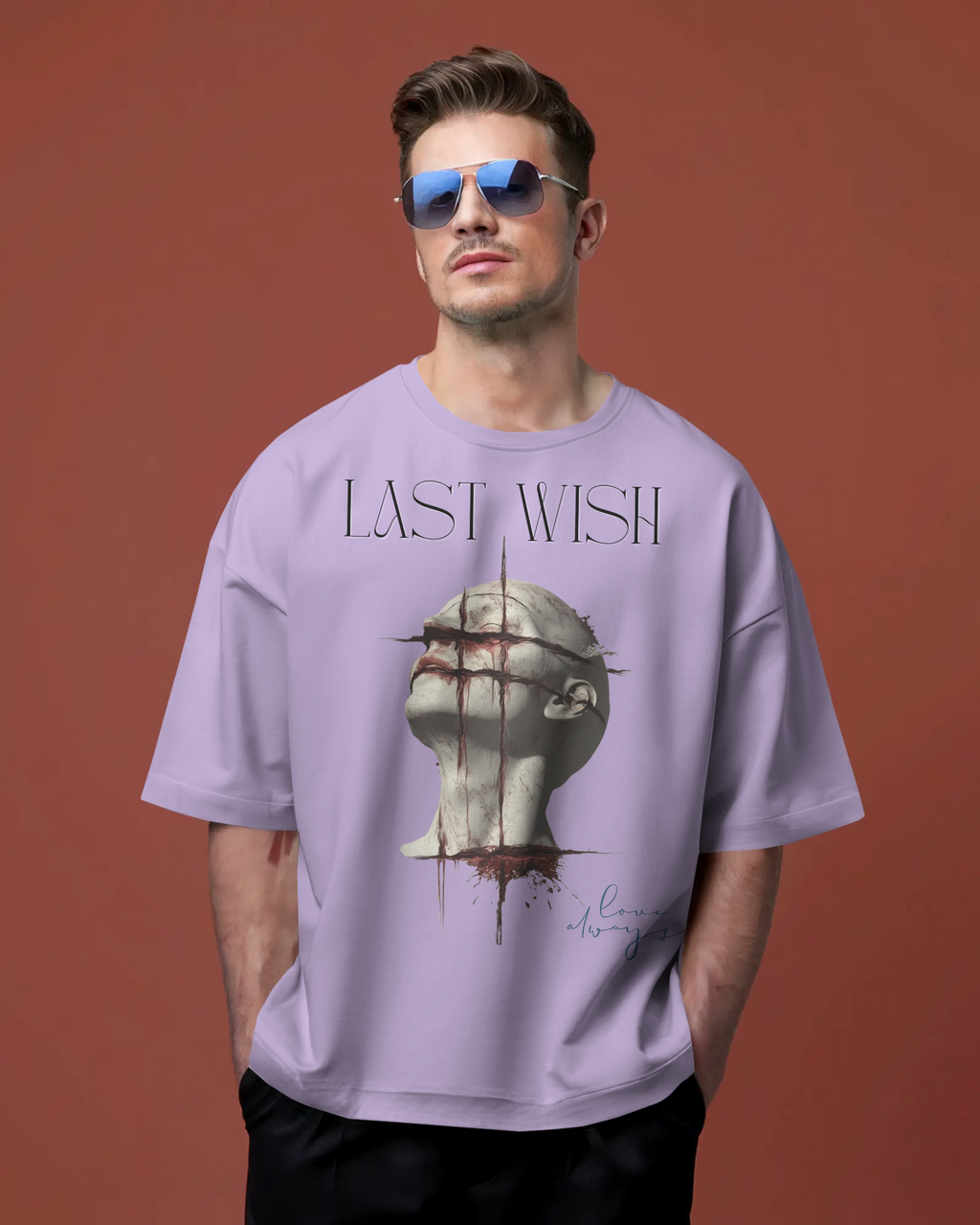 100% premium cotton graphics oversize tee