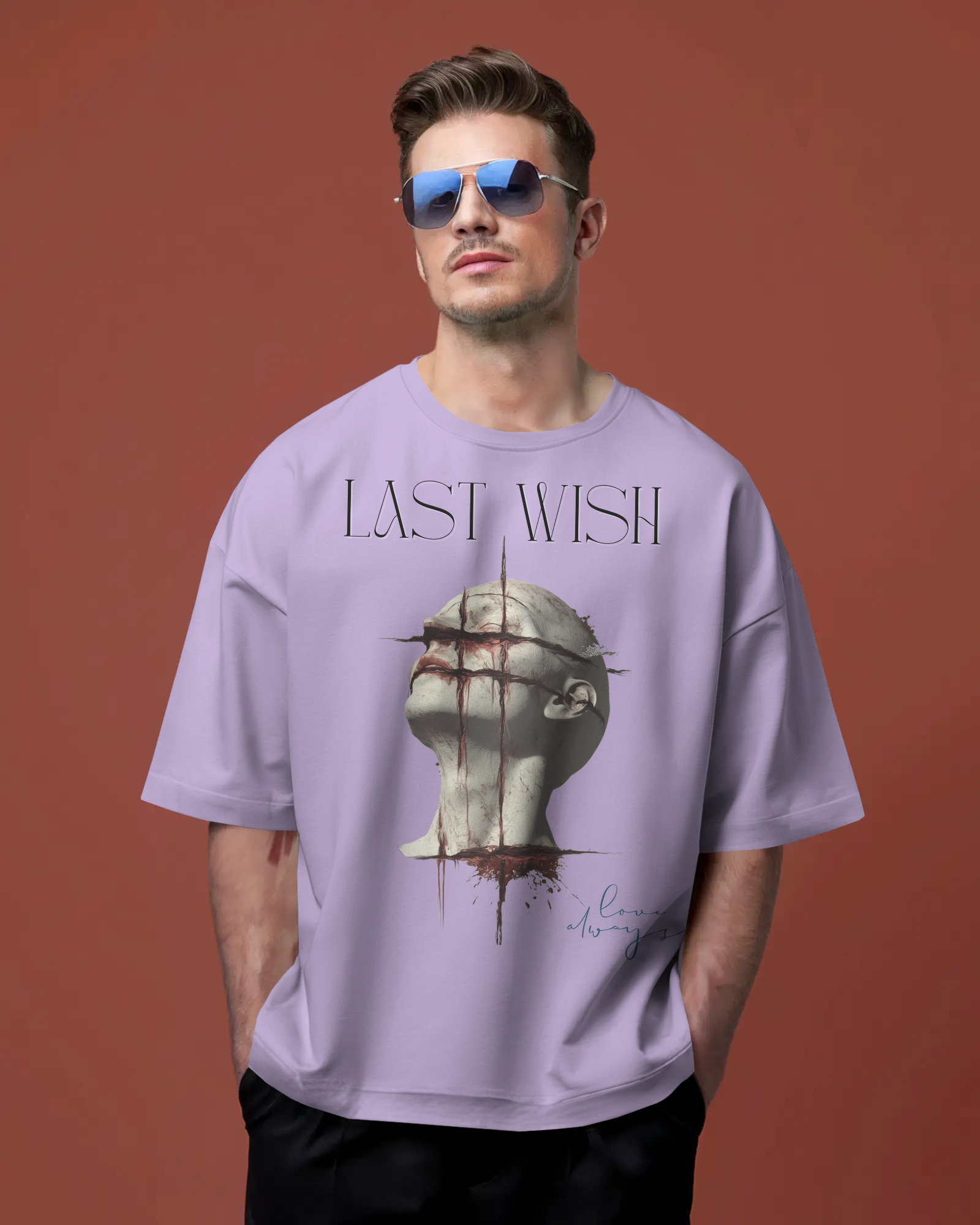 100% premium cotton graphics oversize tee